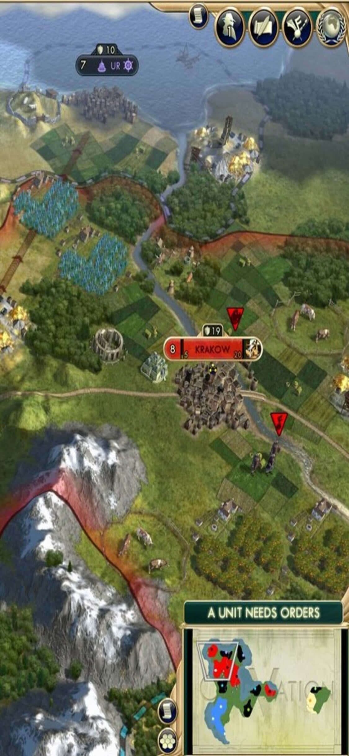 ภาพหน้าจอของเกม Civilization วอลเปเปอร์