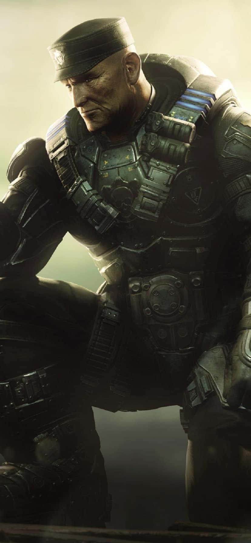Colonel Victor Hoffman iPhone XS Gears Of War 5 พื้นหลัง วอลเปเปอร์