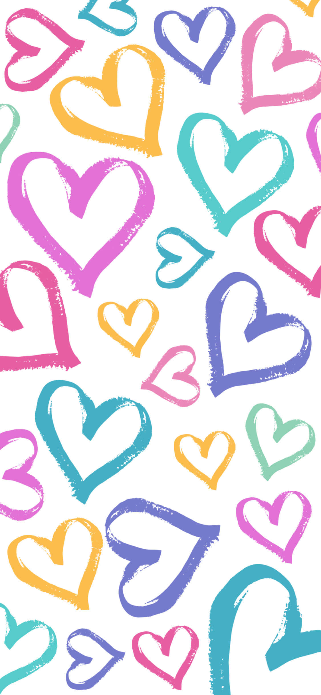 colorful heart pattern vector วอลเปเปอร์