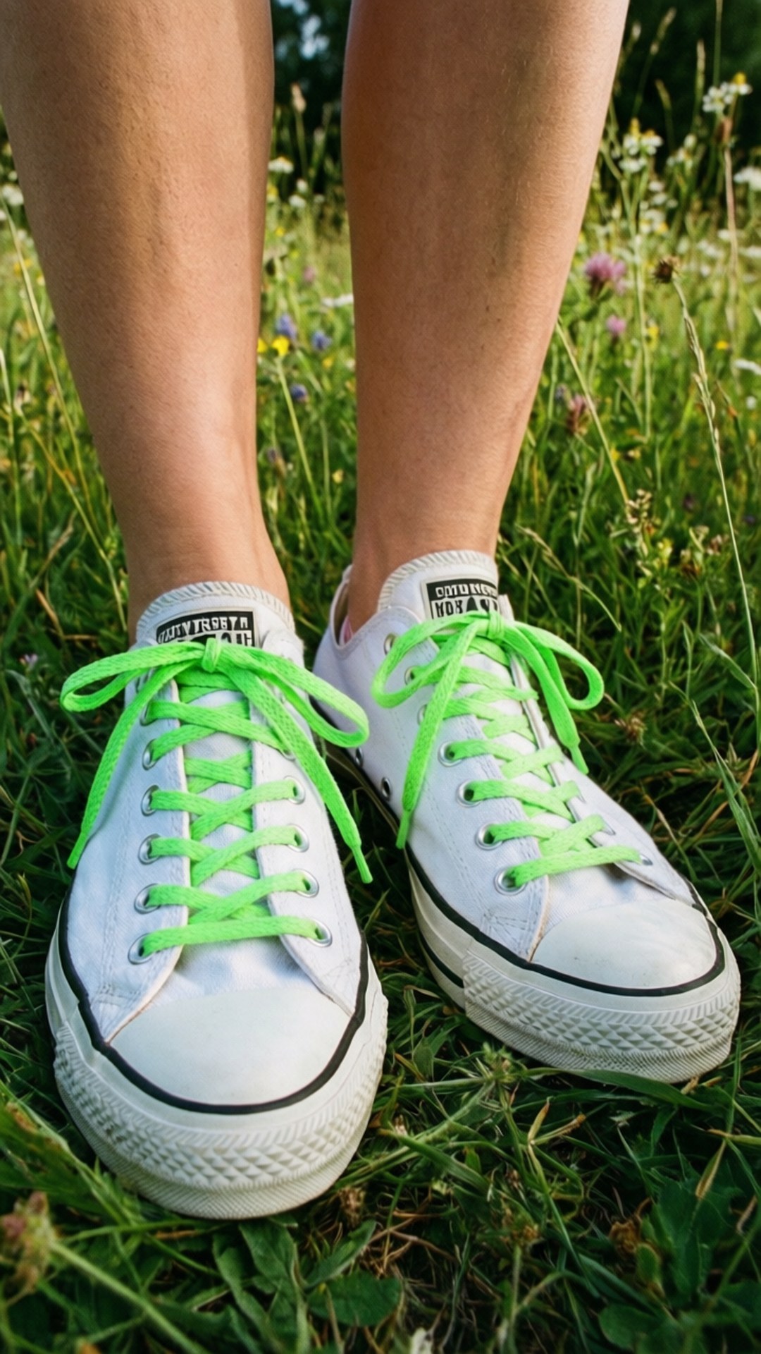 รองเท้าผ้าใบ Converse สีขาว วอลเปเปอร์