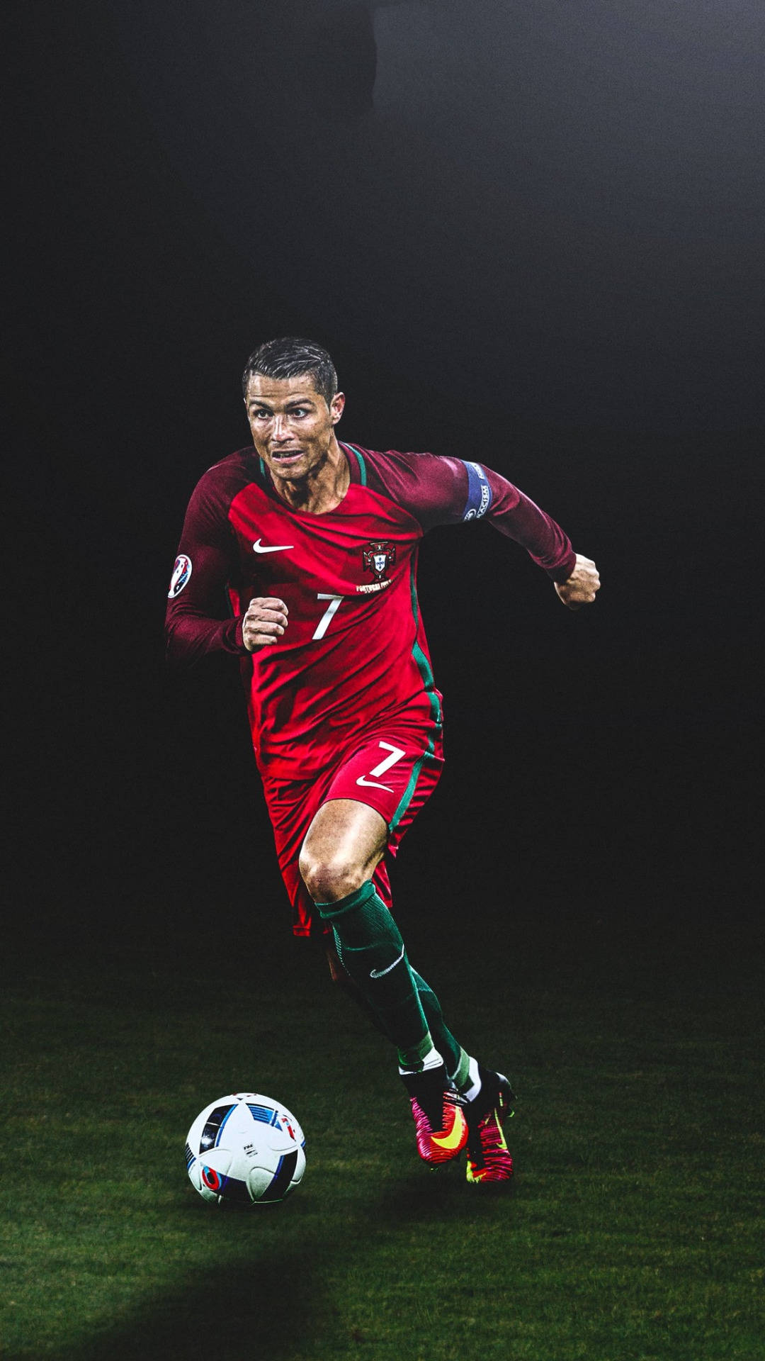 CR7 คริสเตียโน โรนัลโด กำลังวิ่ง วอลเปเปอร์
