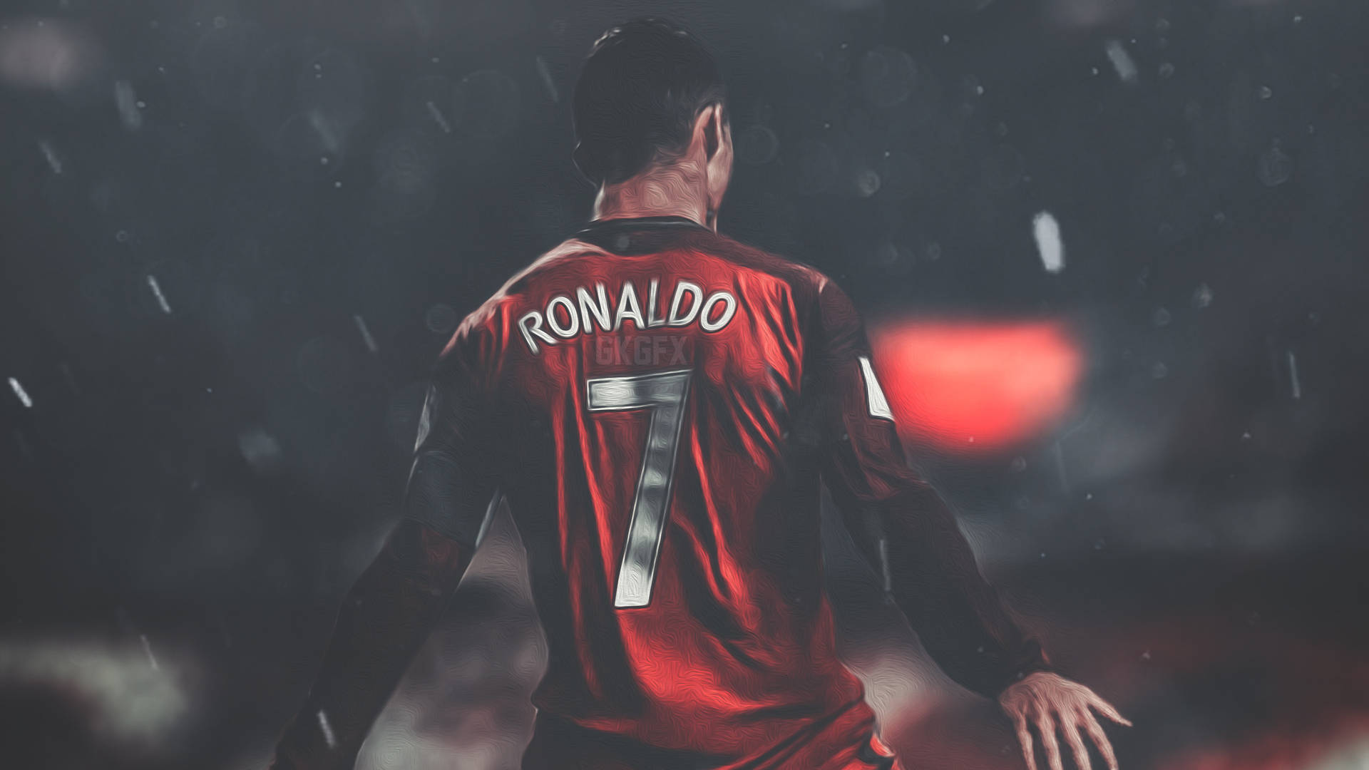 CR7 HD ฟุตบอลกลางสายฝน วอลเปเปอร์