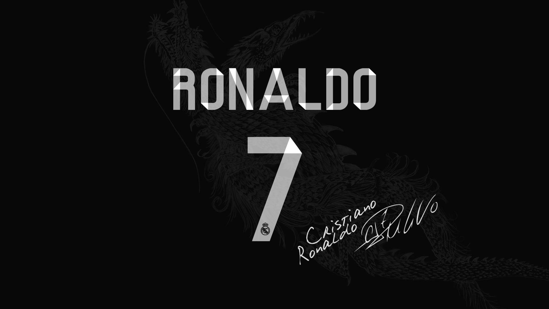 CR7 HD นามสกุล หมายเลข ลายเซ็น วอลเปเปอร์