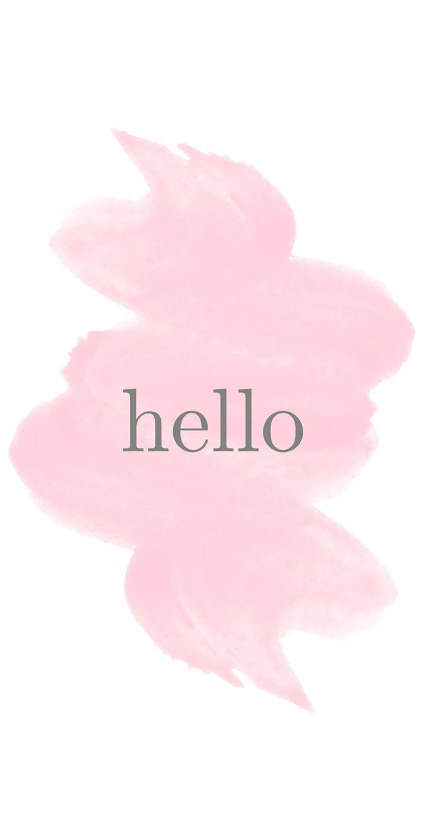 วอลเปเปอร์ล็อคสcreens iPhone น่ารัก Hello วอลเปเปอร์