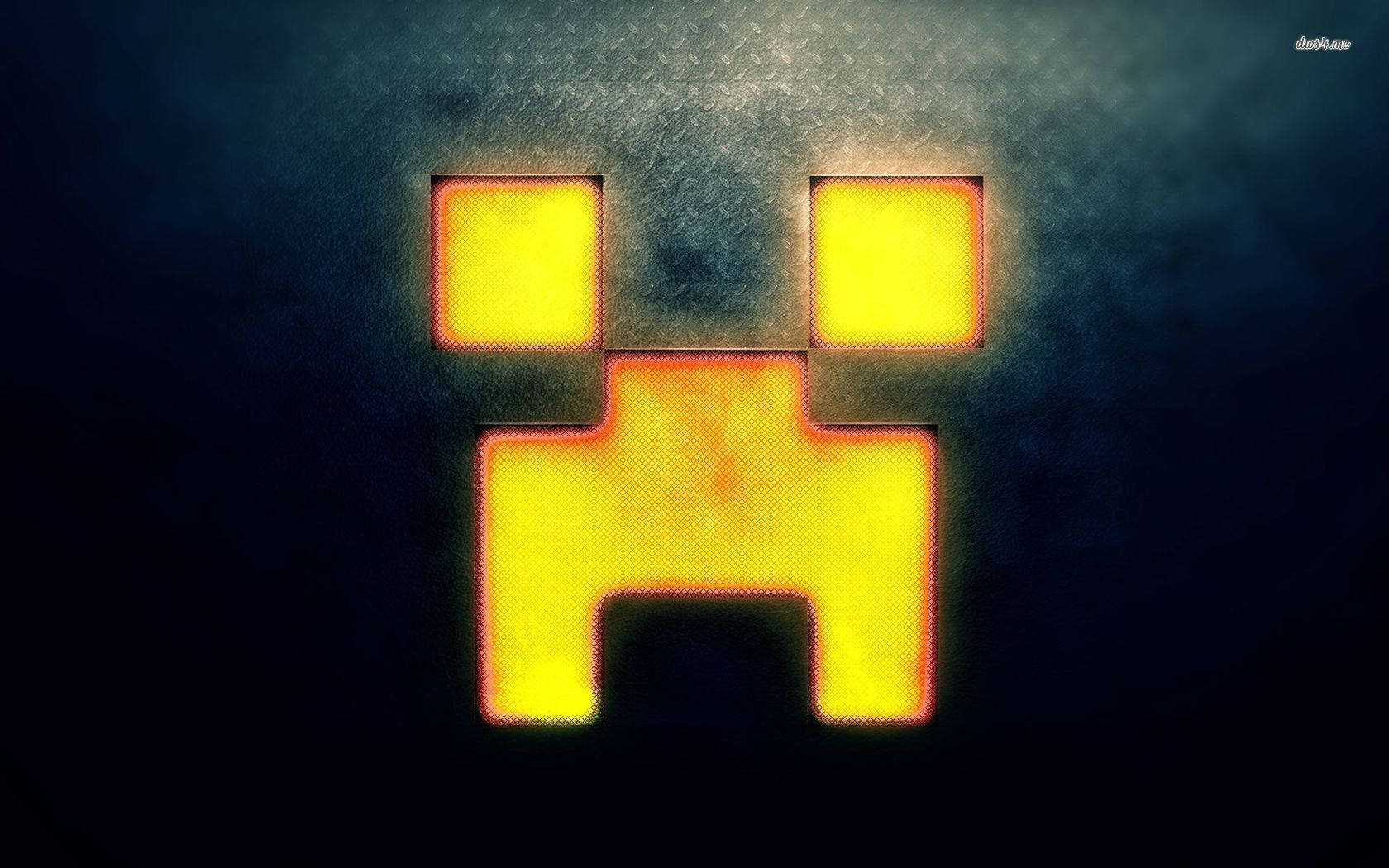 เปล่งประกายกับหน้า Creeper ของ Minecraft นี้ วอลเปเปอร์