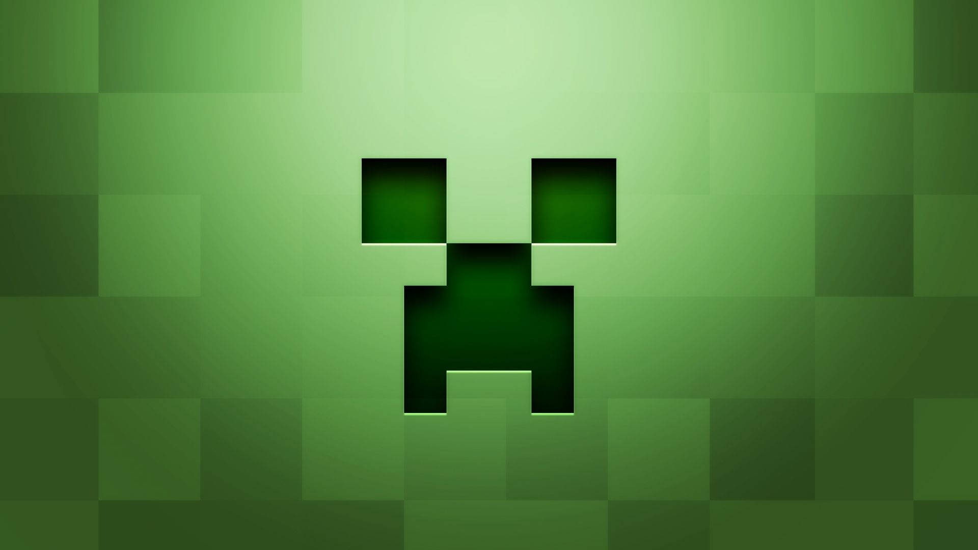 คราฟต์หนทางออกไปกับหน้า Creeper ของ Minecraft วอลเปเปอร์