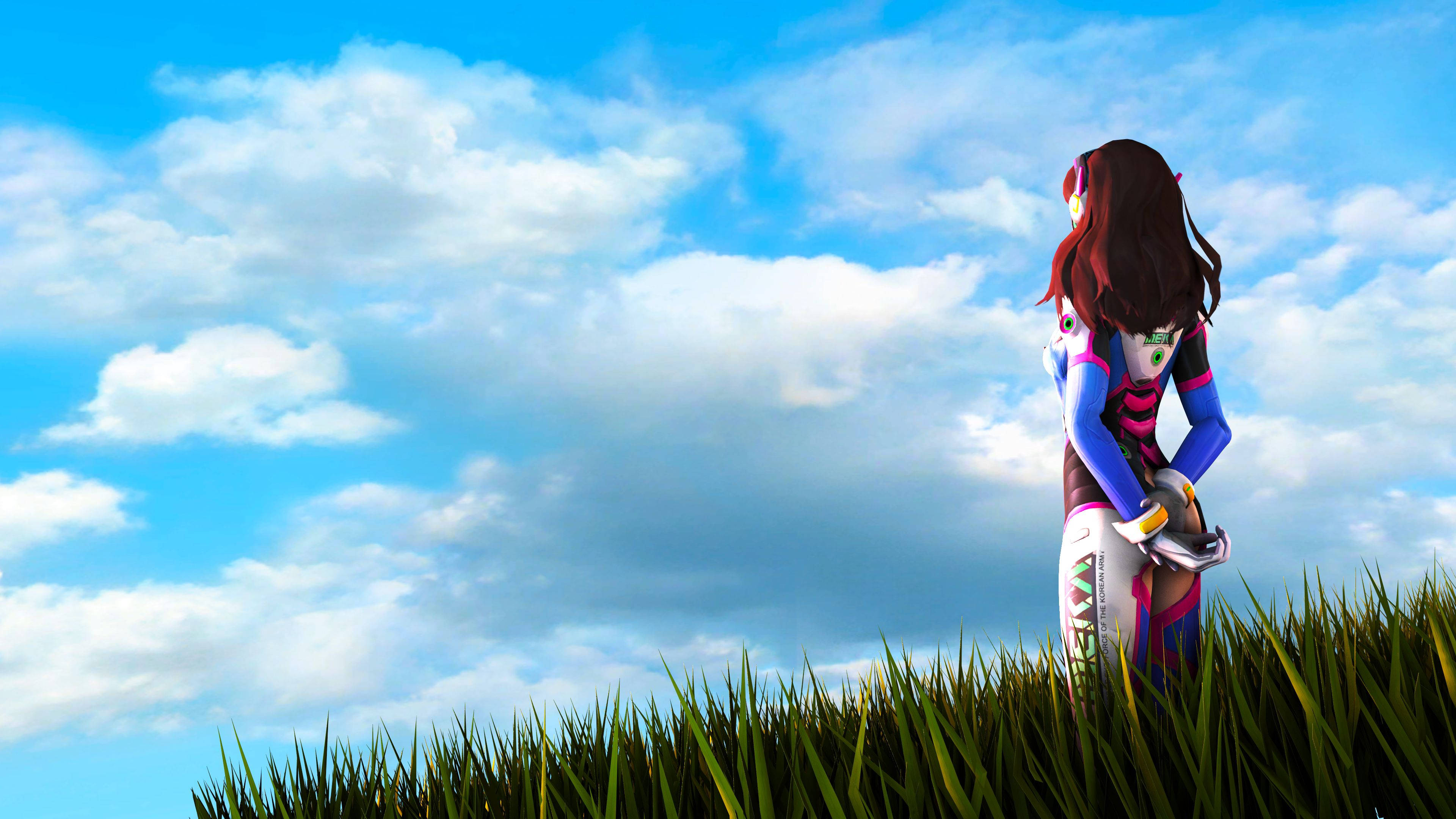 "D.Va เซ็กซี่จาก Overwatch ในความละเอียด 3840x2160" วอลเปเปอร์
