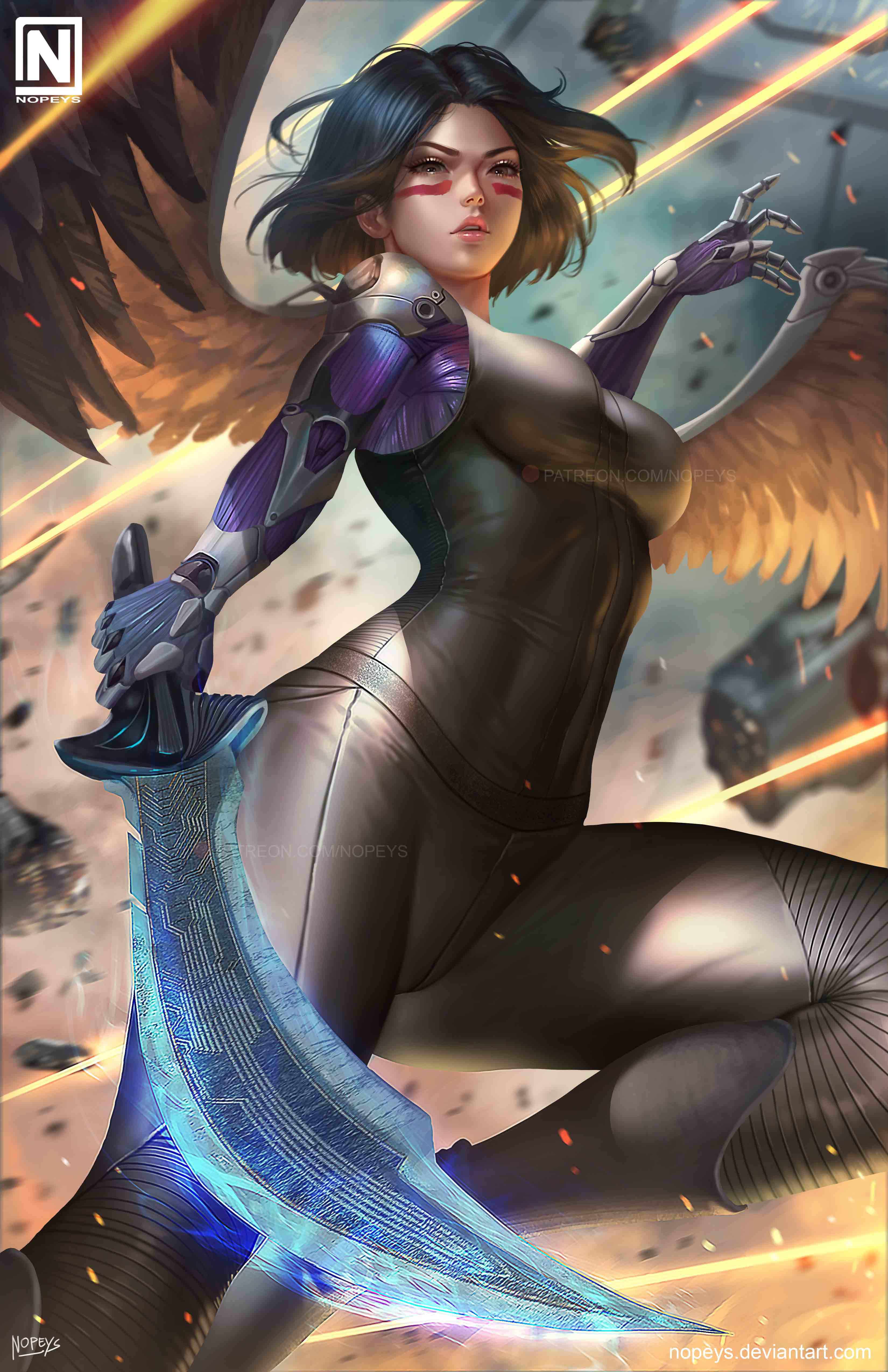 Damascus Blade Alita: Battle Angel วอลเปเปอร์