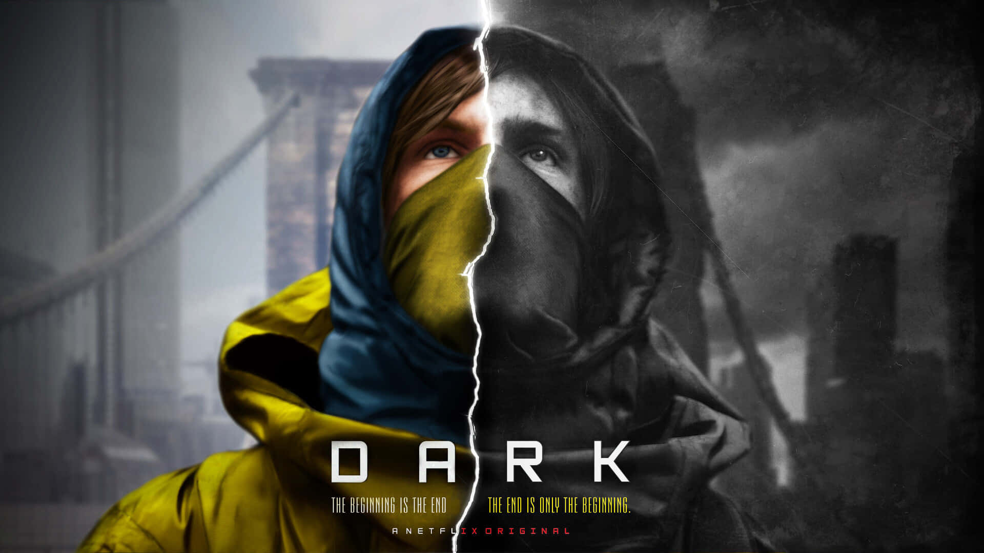 โปสเตอร์แยกของซีรีส์ต้นฉบับ Dark จาก Netflix วอลเปเปอร์