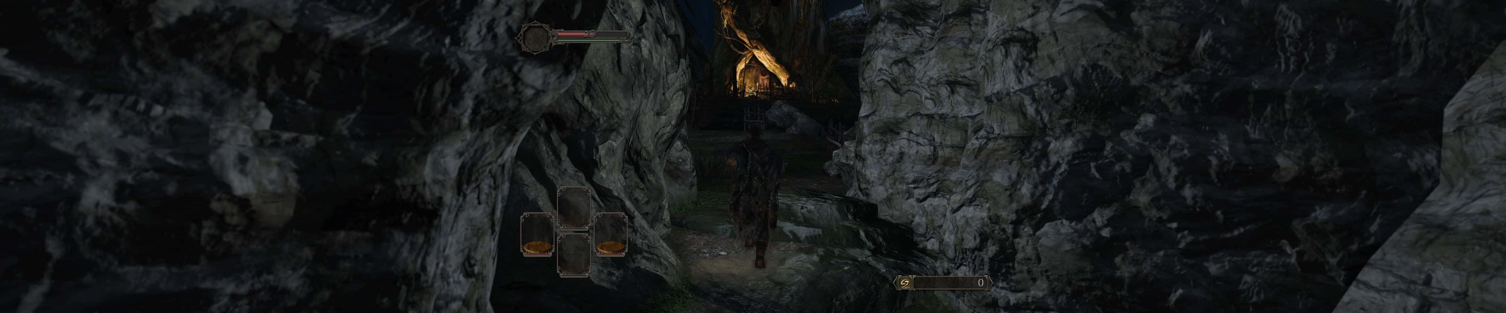 Dark Souls จอมืดสามจอ วอลเปเปอร์