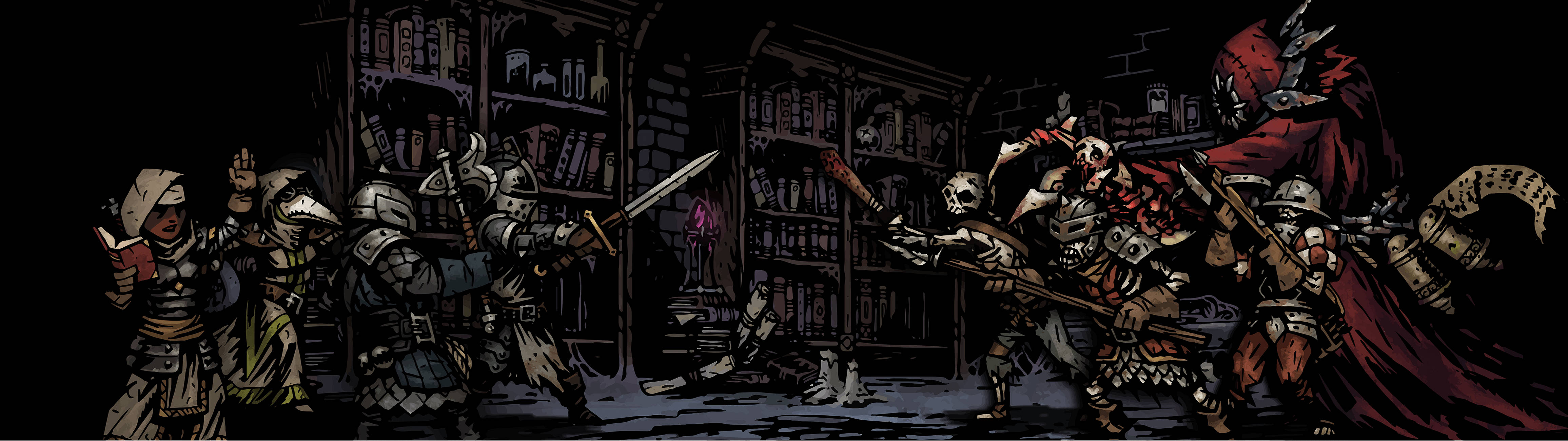 สัมผัส Darkest Dungeon ด้วยการจัดจอคู่ วอลเปเปอร์