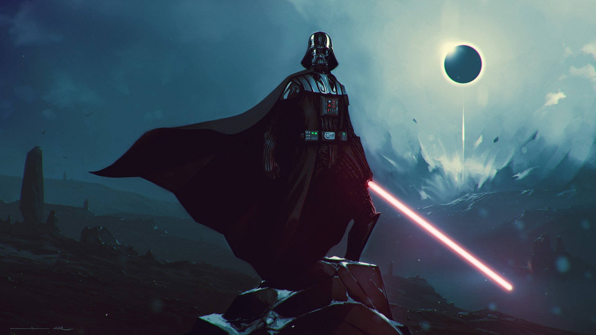 เกมมิ่ง Darth Vader 1920 X 1080 วอลเปเปอร์