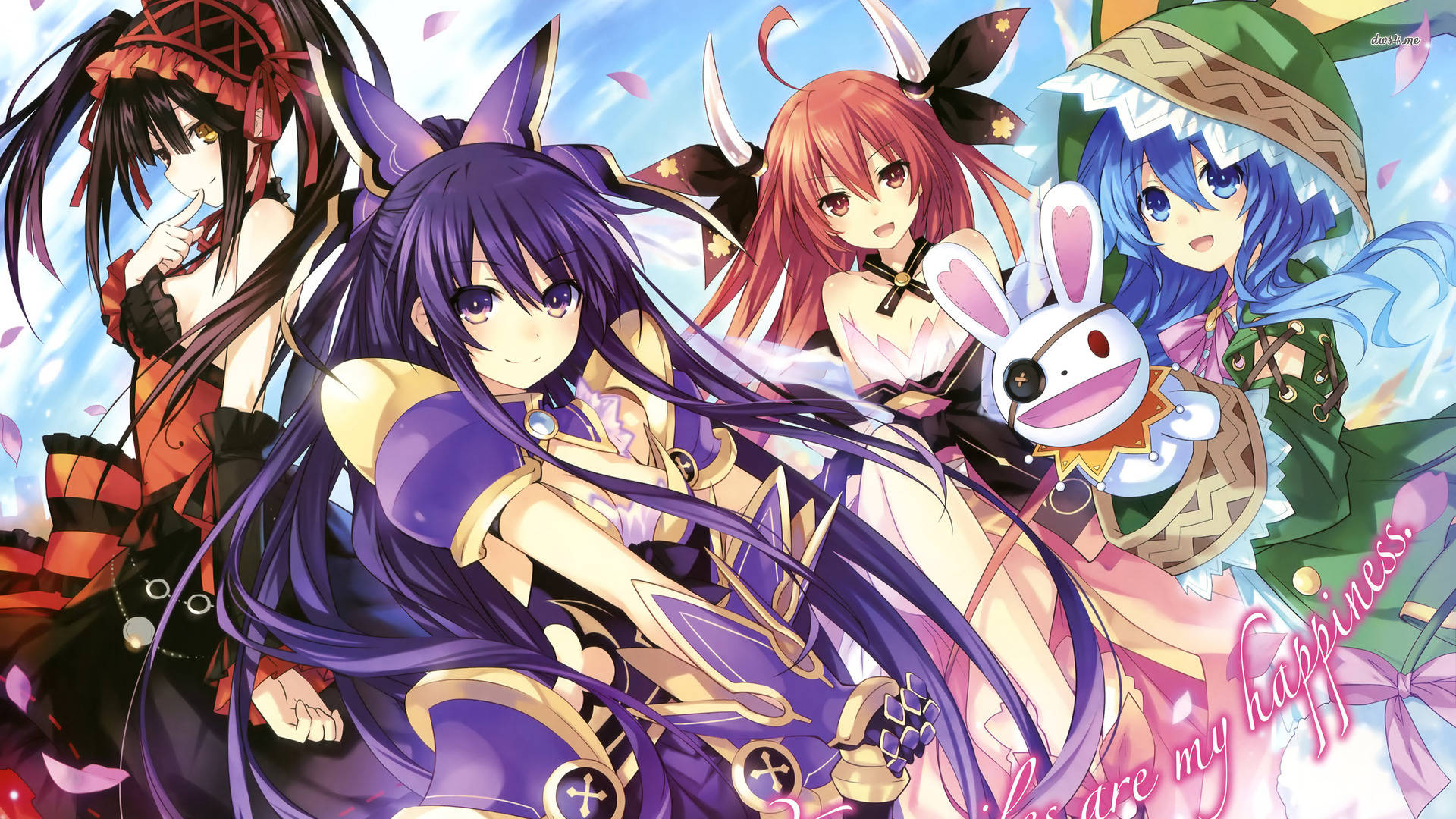 สาวๆ อนิเมะ Date A Live วอลเปเปอร์
