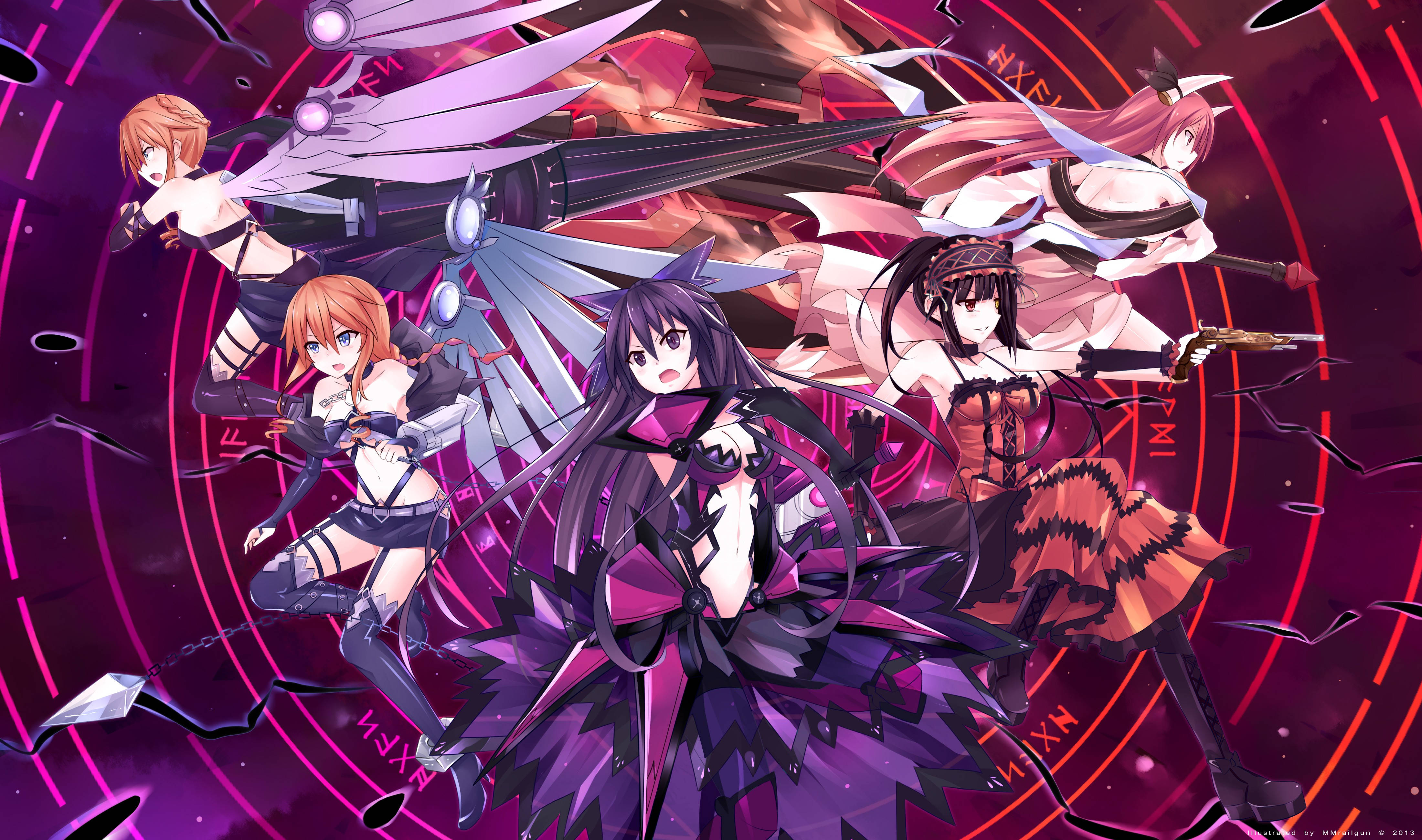 นางเอกอนิเมะ Date A Live วอลเปเปอร์