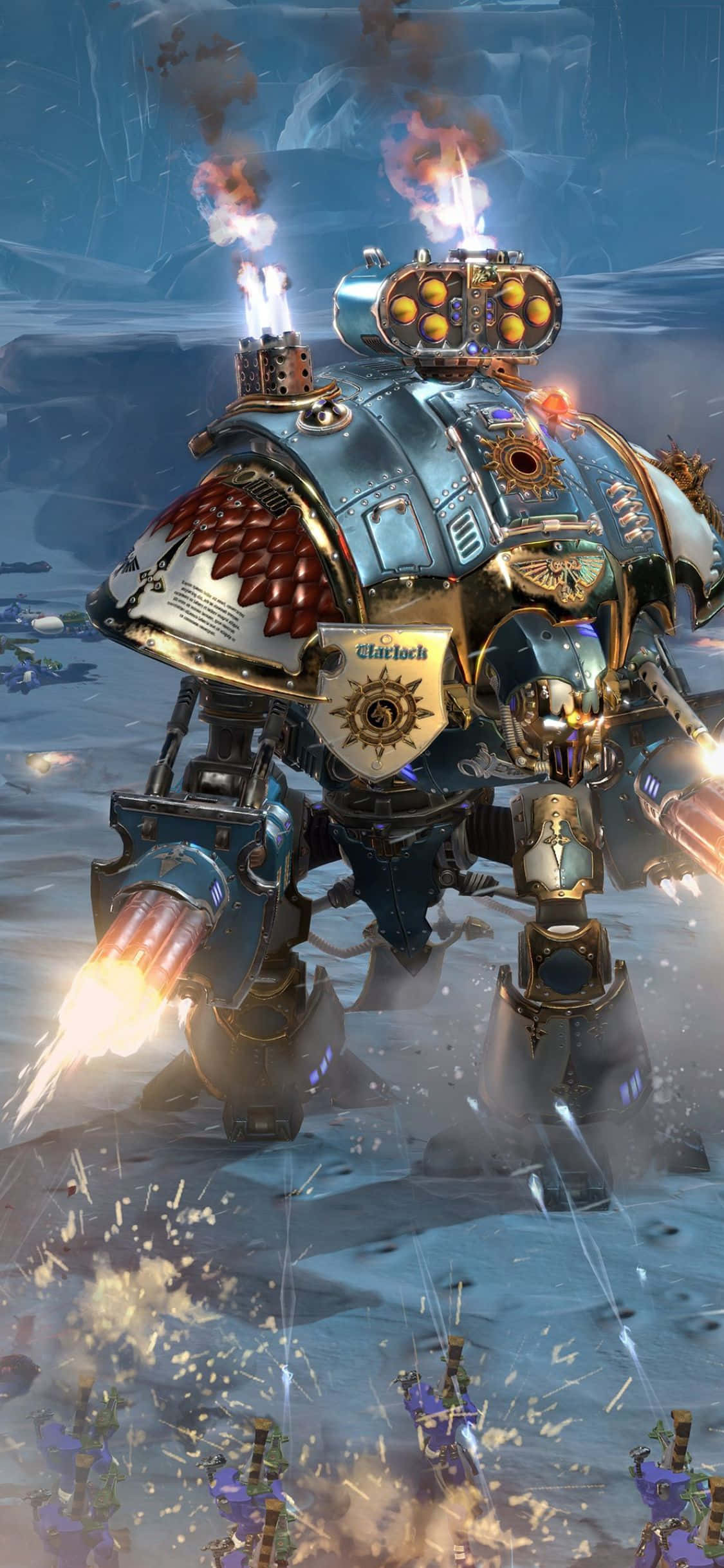 Dawn of War III ในปฏิบัติการบน iPhone XS วอลเปเปอร์