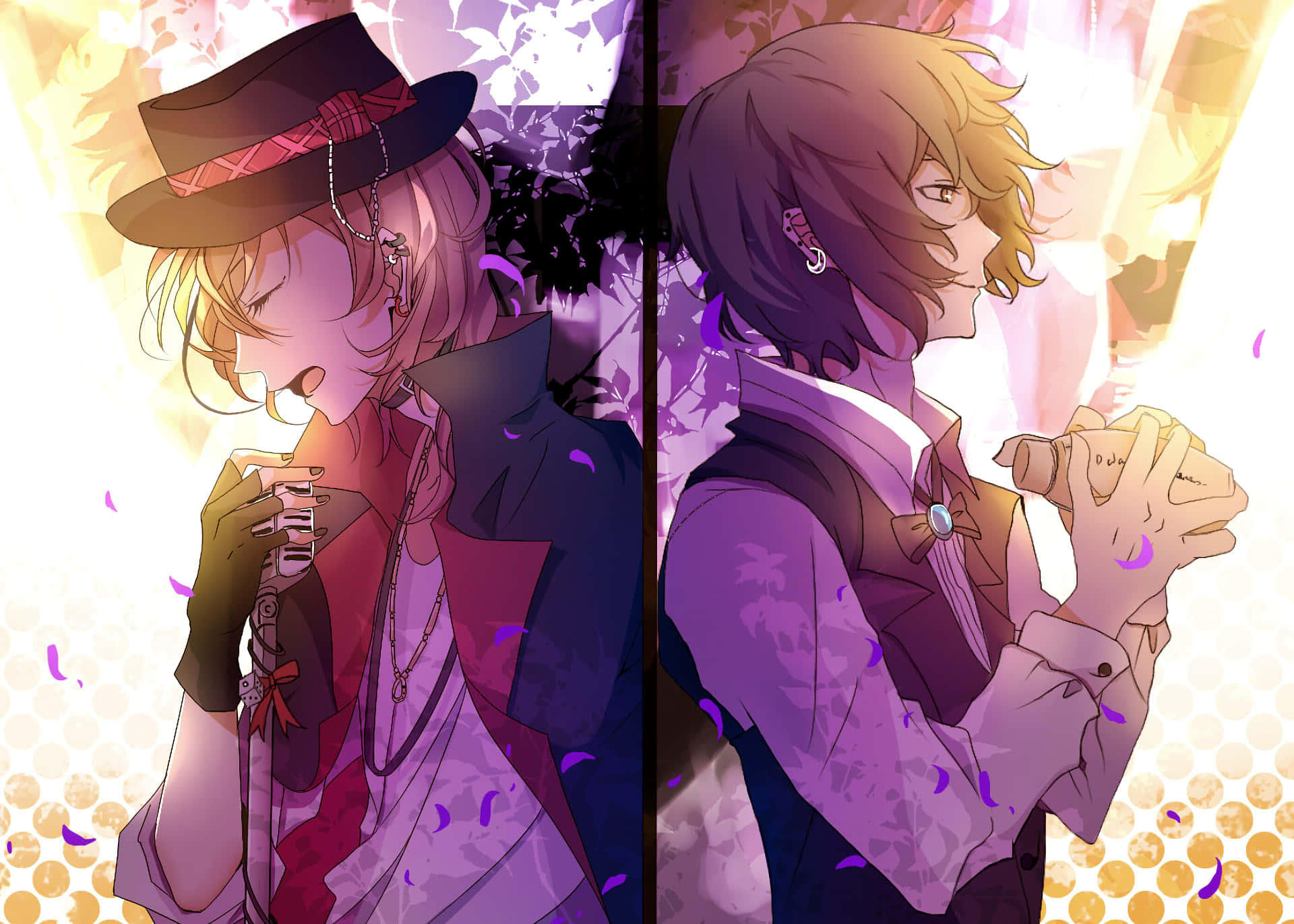 Dazai Osamu และ Chuuya Nakahara แฟนอาร์ต วอลเปเปอร์