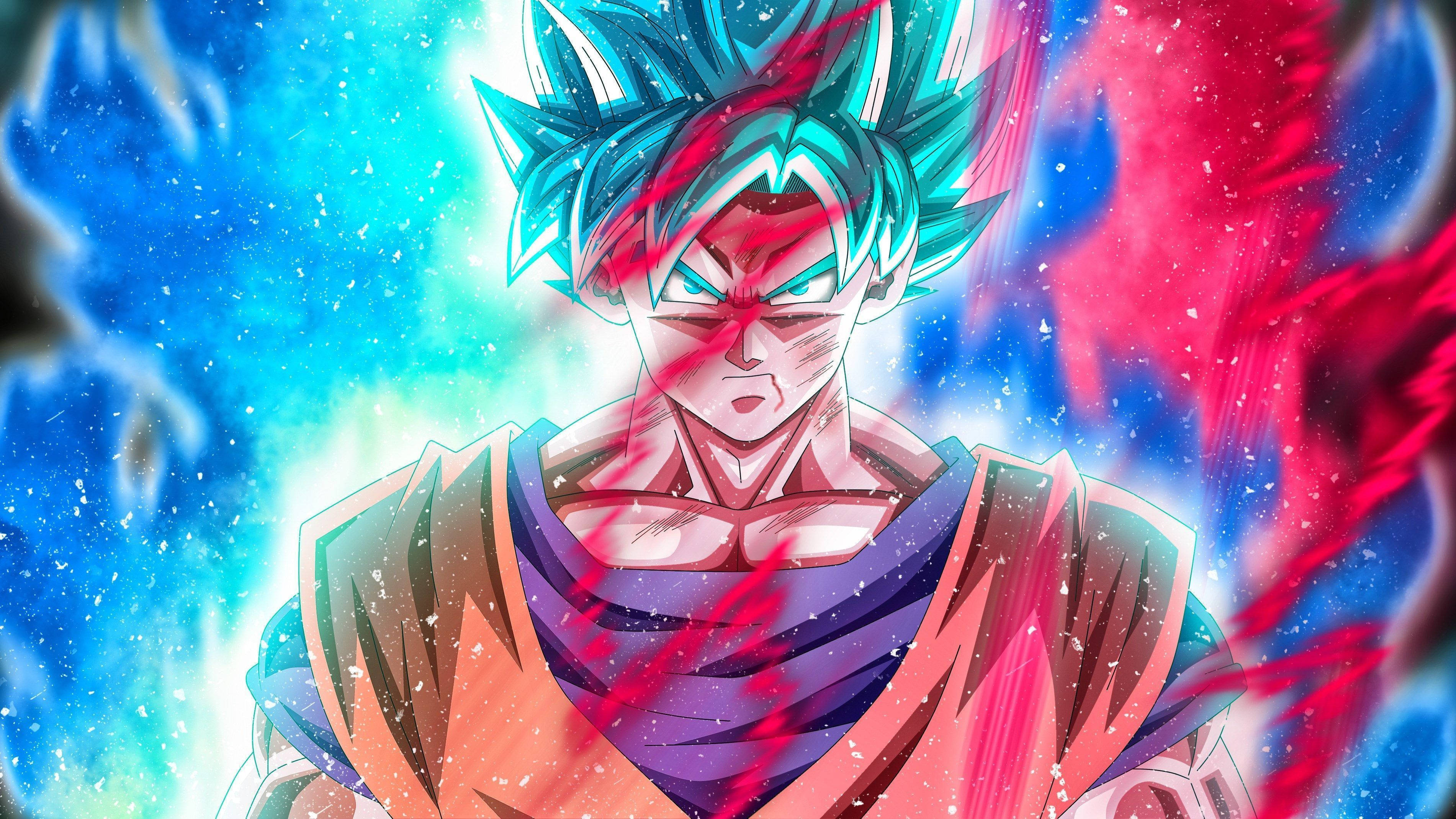 โกคู ซูเปอร์ไซยันบลู DBZ 4K วอลเปเปอร์
