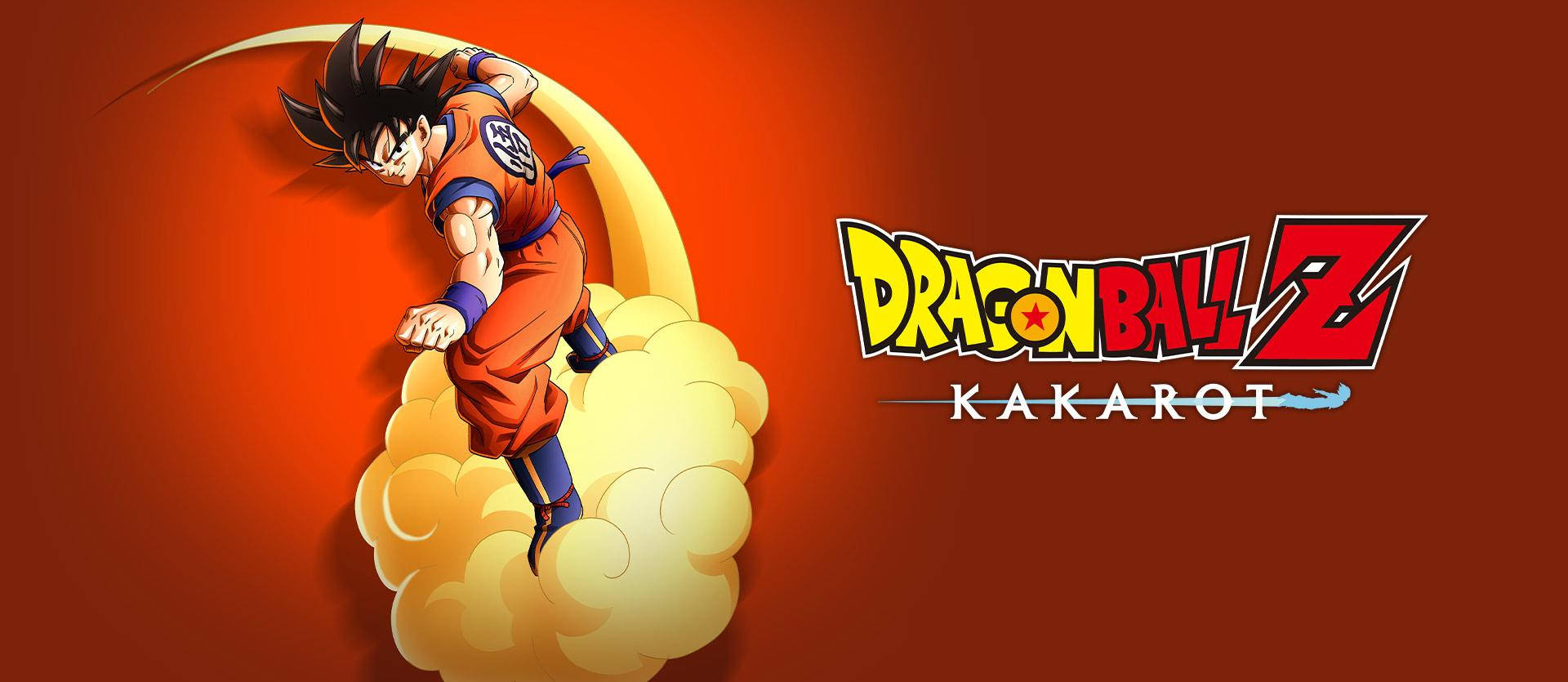 โลโก้ DBZ พร้อมรูปโกคู วอลเปเปอร์