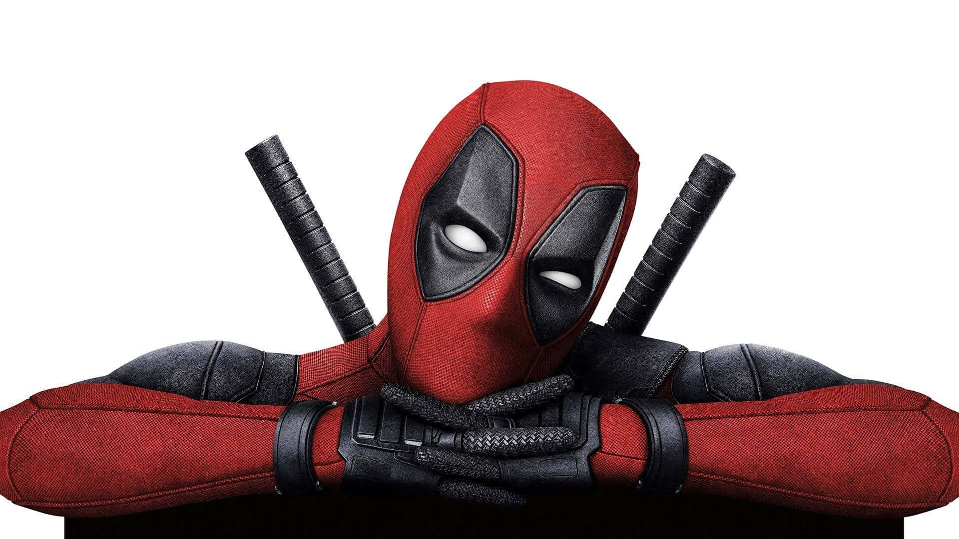 พื้นหลัง Deadpool สีขาวมินิมอลเลิกคิ้ว วอลเปเปอร์