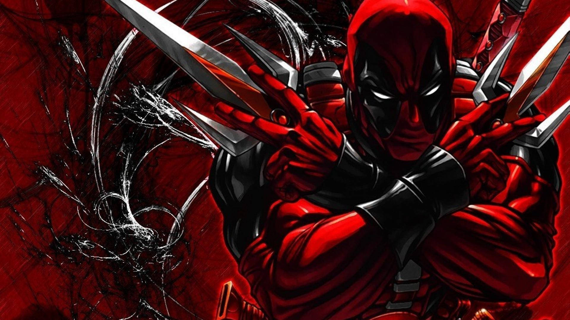 ภาพเหมือน Deadpool มาร์เวลสุดแอ็คชั่น วอลเปเปอร์