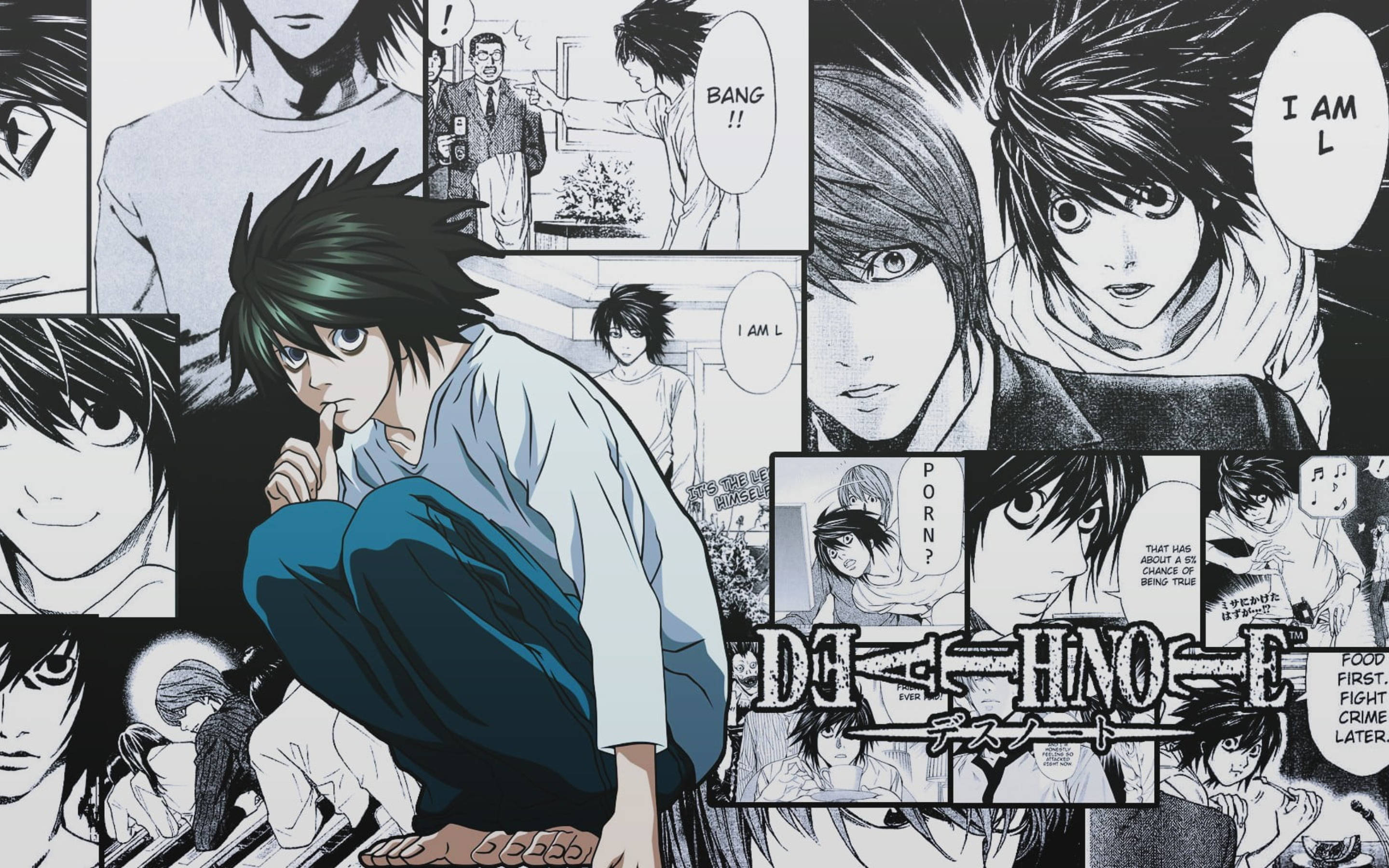 Death Note L มังงะ วอลเปเปอร์