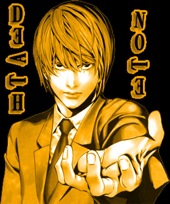 ไลท์ ยางามิ อาร์ตเวิร์ก Death Note วอลเปเปอร์