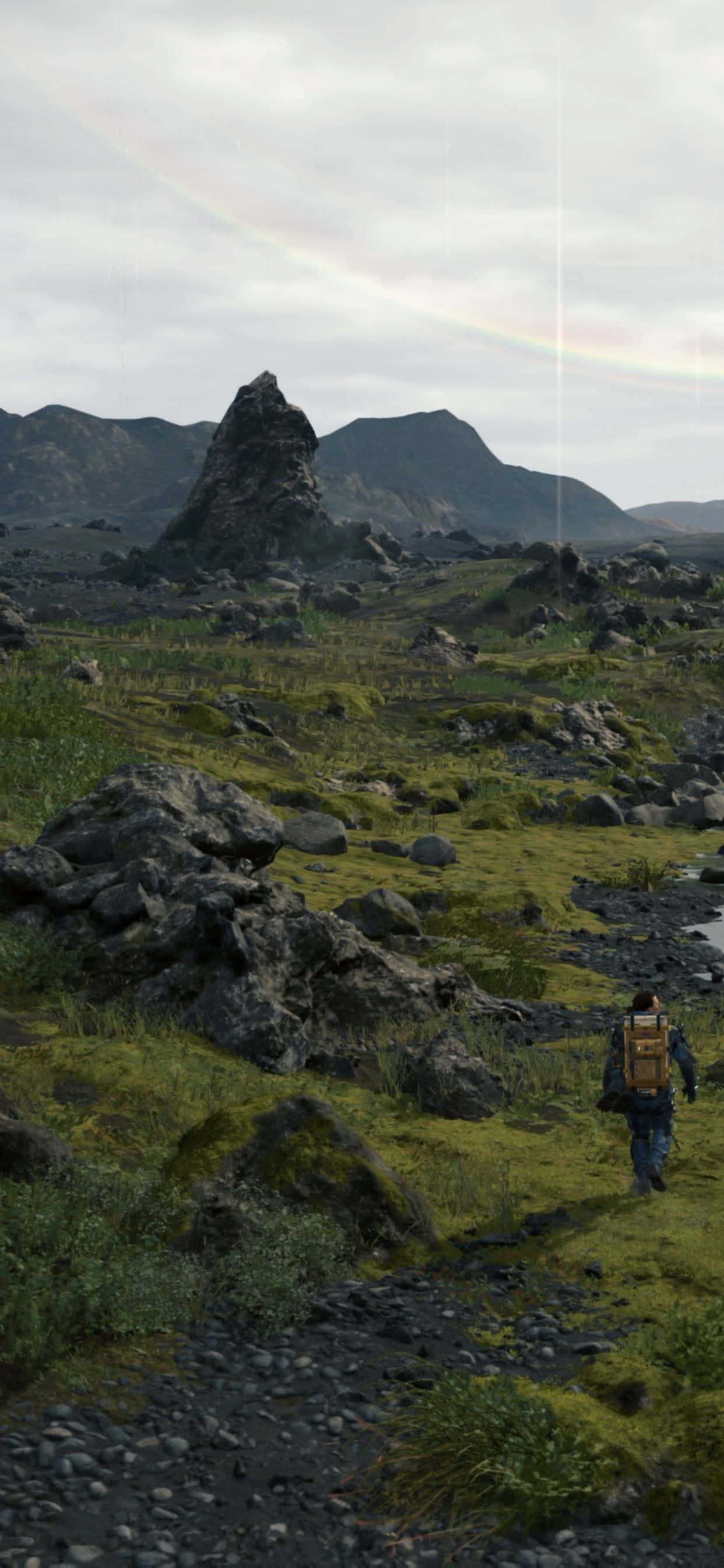 ภาพ เพลิดเพลินกับการผจญภัยสุดมันส์ของ Death Stranding บน iPhone Xs Max ของคุณ วอลเปเปอร์