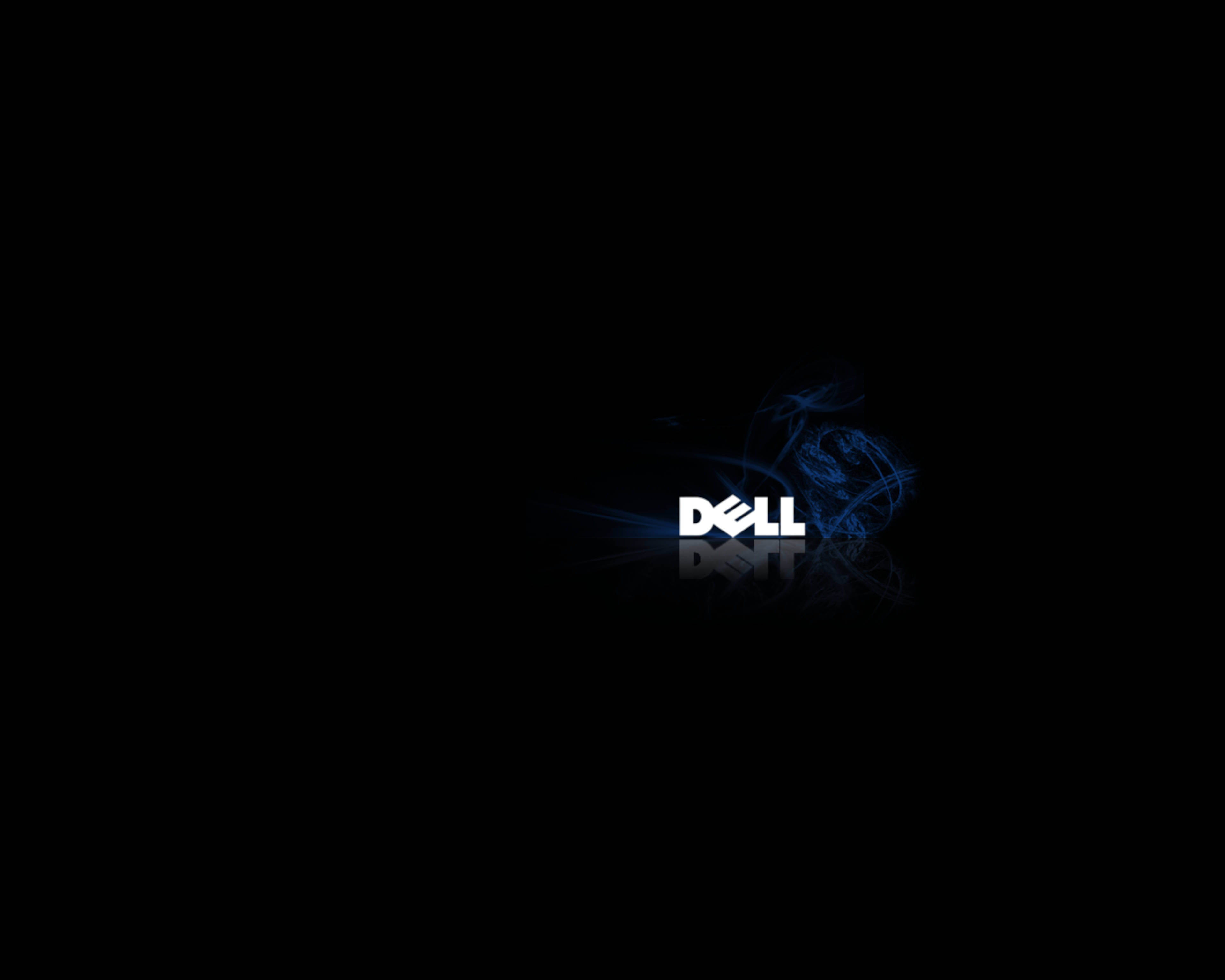 โลโก้ Dell 4K กับควัน วอลเปเปอร์