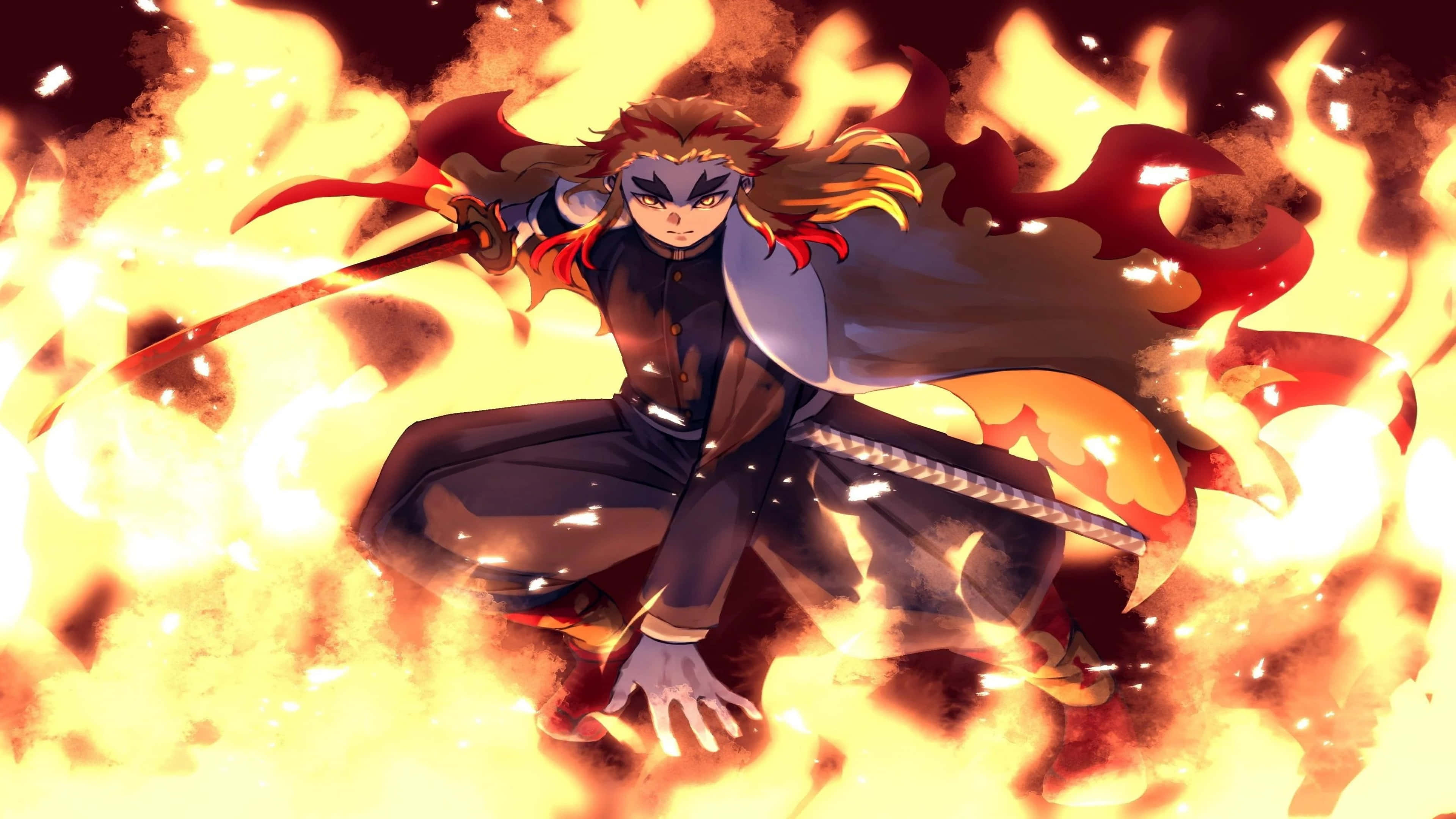 ภาพอนิเมะ Demon Slayer 4K สีสันสดใสสุดตระการตา วอลเปเปอร์