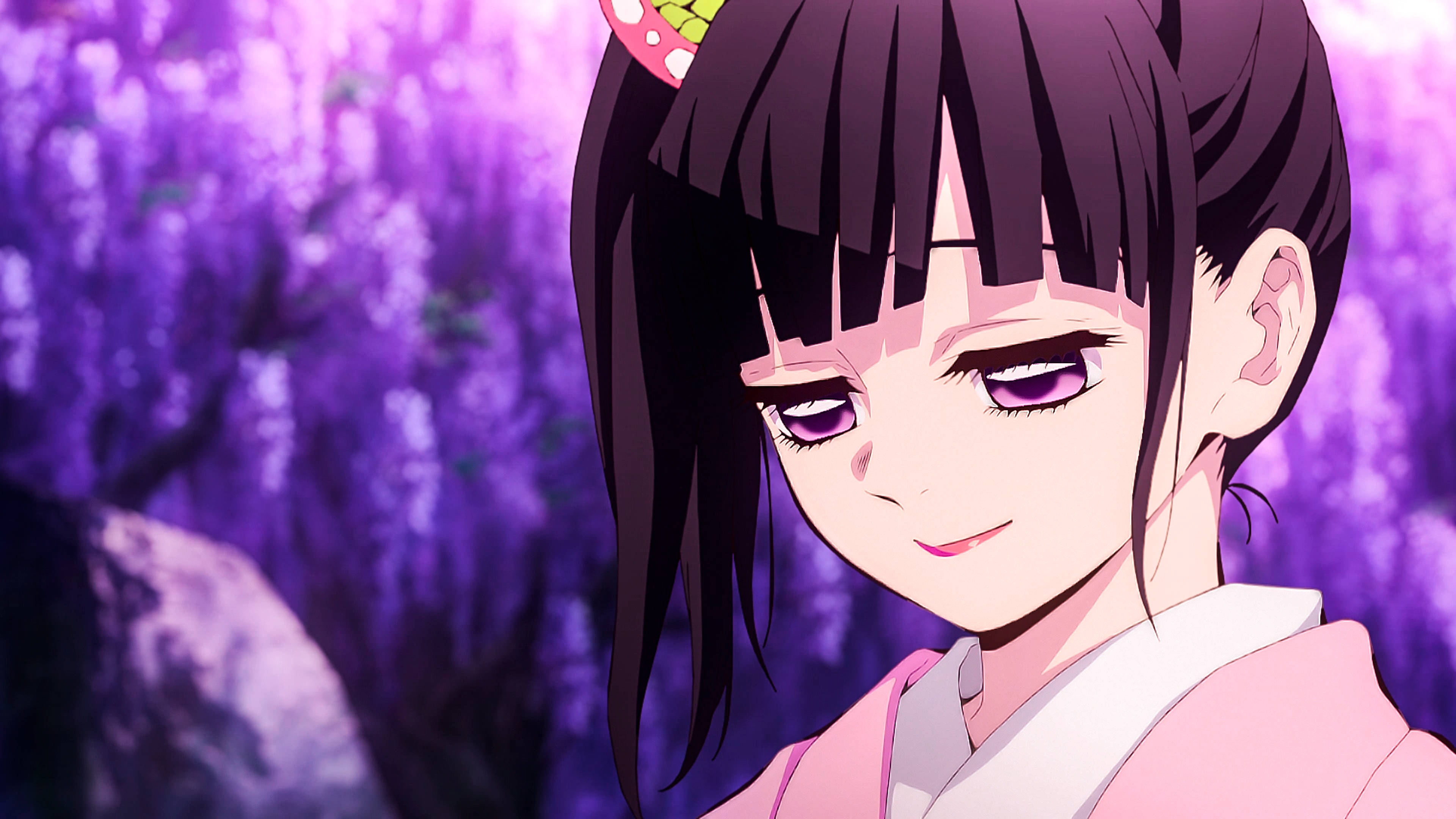 Demon Slayer 4K คานาโอะ วิสทีเรีย วอลเปเปอร์