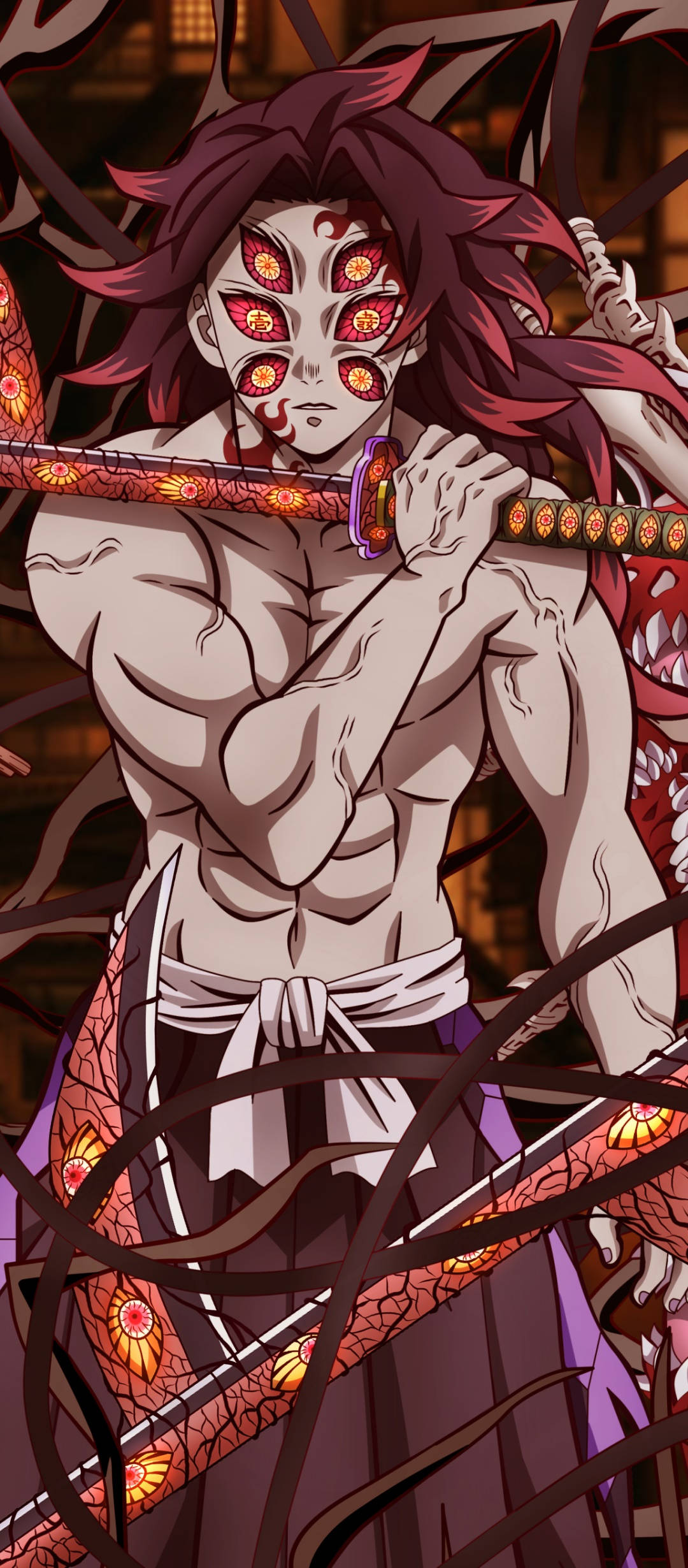 "โคคุชิบุโอจาก Demon Slayer ยืนหยัดครั้งสุดท้าย" วอลเปเปอร์