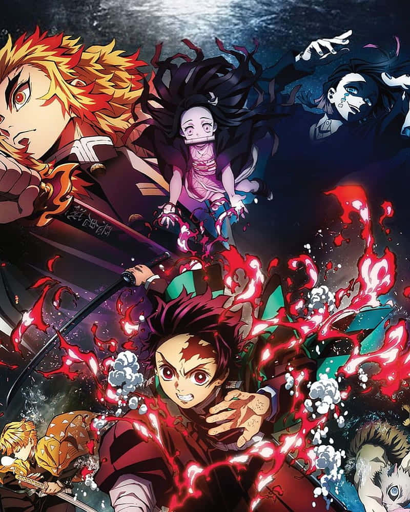 โปสเตอร์หนังน่ารัก Demon Slayer Mugen Train วอลเปเปอร์