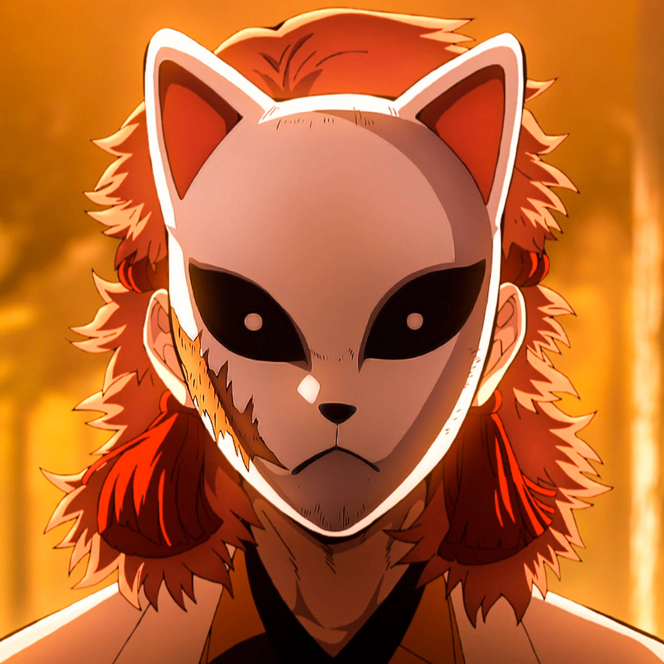 หน้ากากซาบิโตะ Demon Slayer PFP วอลเปเปอร์