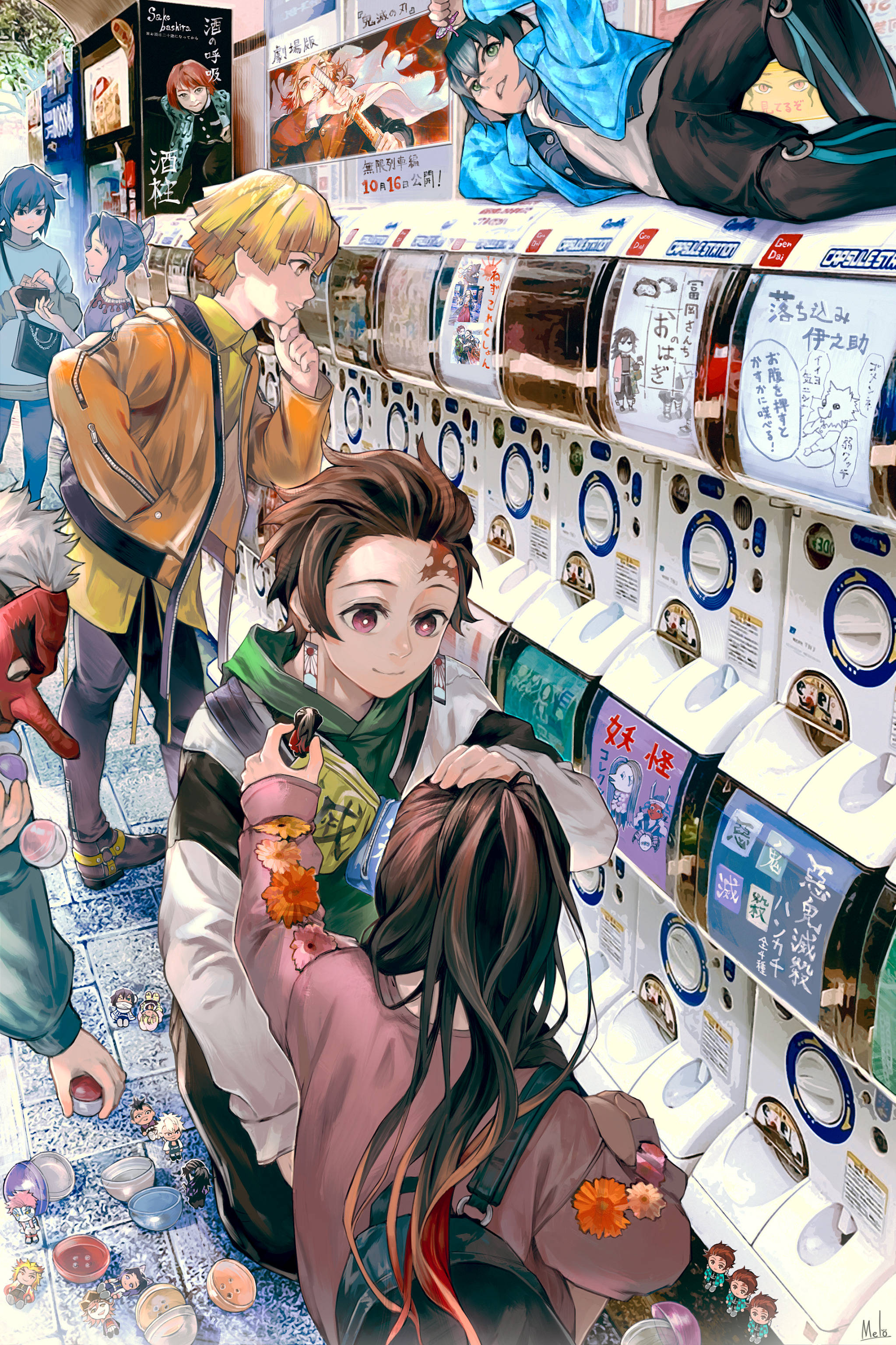 ตัวละครหลักของ Demon Slayer PFP วอลเปเปอร์