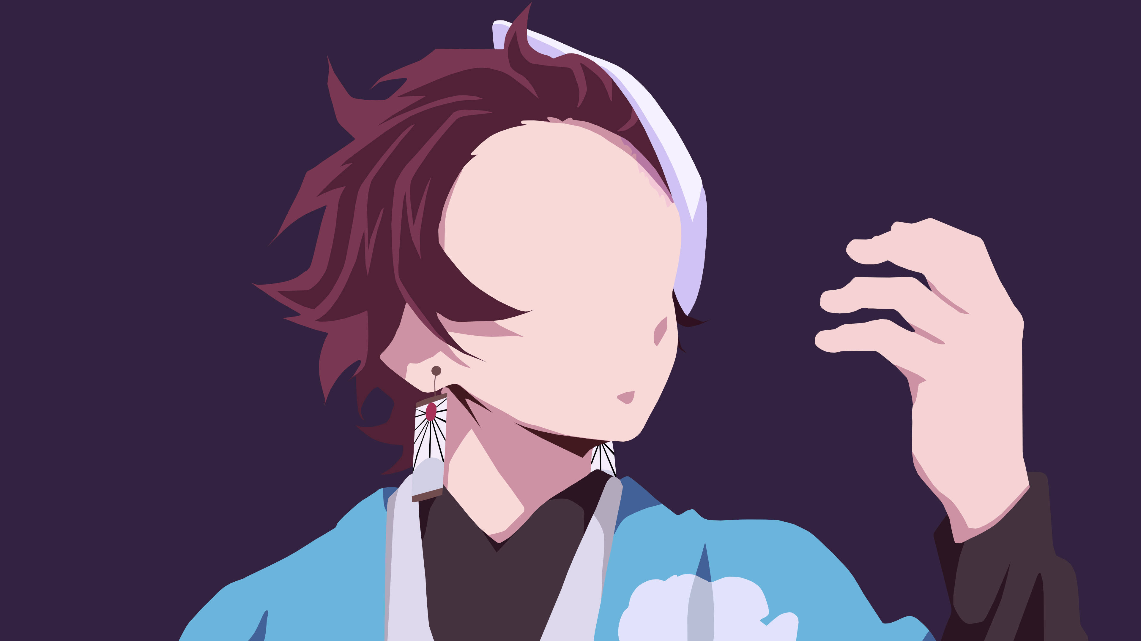 Demon Slayer Tanjiro ไม่มีหน้า วอลเปเปอร์