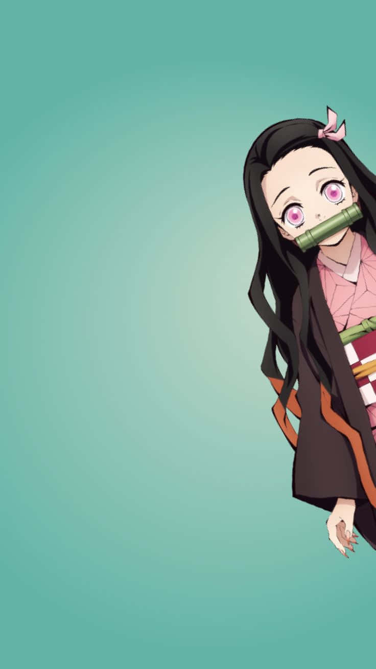 เนซึโกะ คามาโดะ สุดน่ารัก ศิลปะกราฟิกมินิมอลจากเรื่อง Demon Slayer วอลเปเปอร์