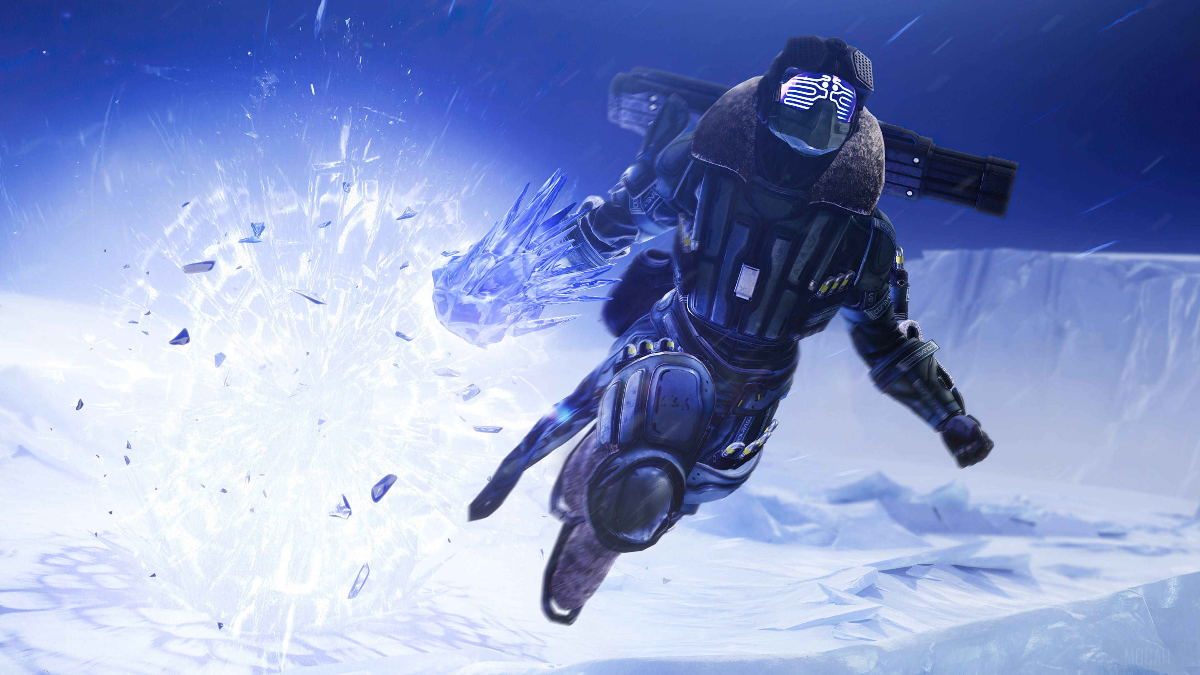 Destiny 2 Beyond Light ตัวละครบิน วอลเปเปอร์