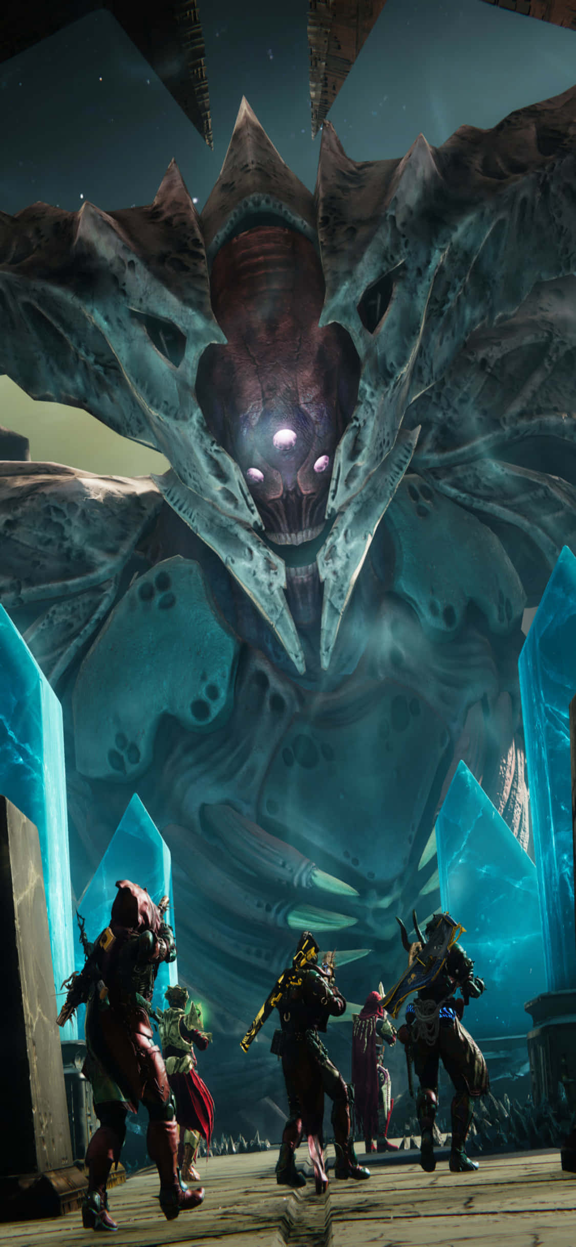 กราฟิก Destiny 2 บน iPhone XS วอลเปเปอร์