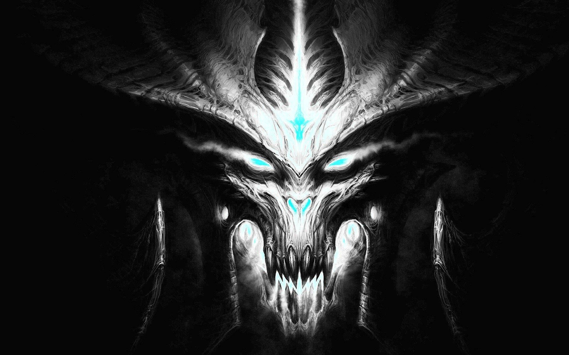 ภาพวาดเท่ Diablo วอลเปเปอร์