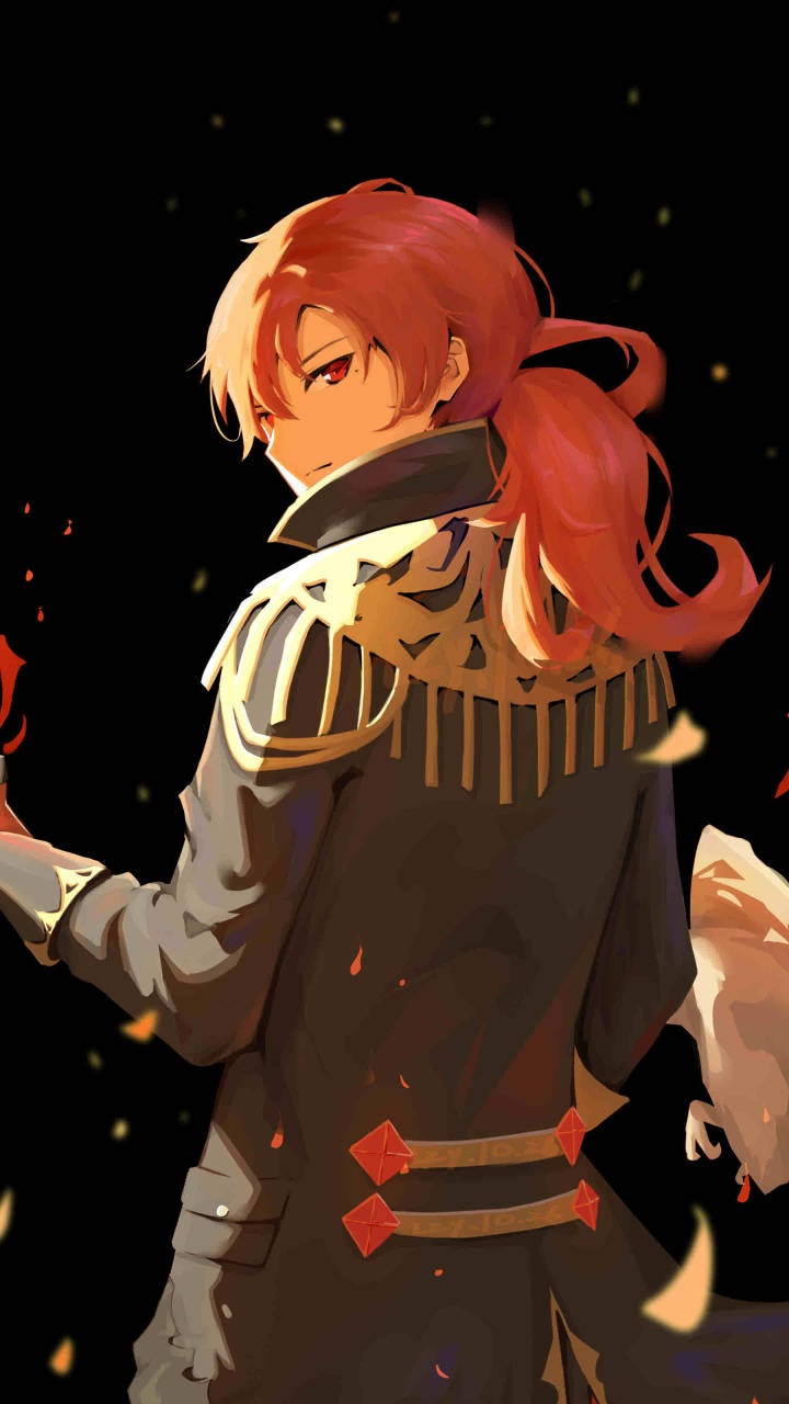 Diluc ตาแดง Genshin Impact มือถือ วอลเปเปอร์