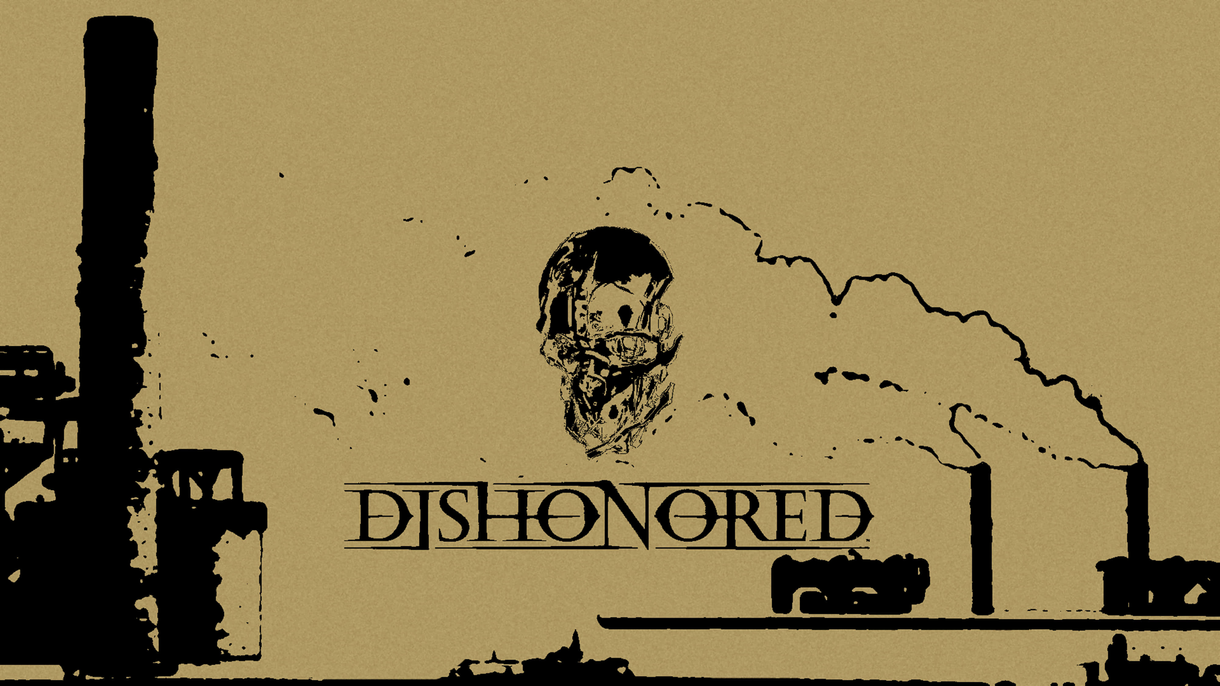 วอลเปเปอร์สุนทรียภาพสีน้ำตาล Dishonored 4K วอลเปเปอร์