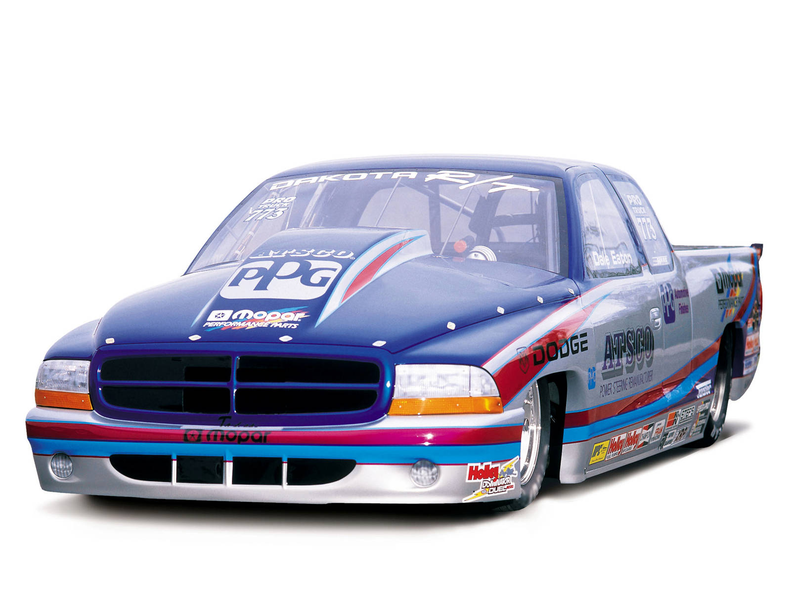 Dodge Dakota สีน้ำเงินปี 2001 iPad Pro วอลเปเปอร์
