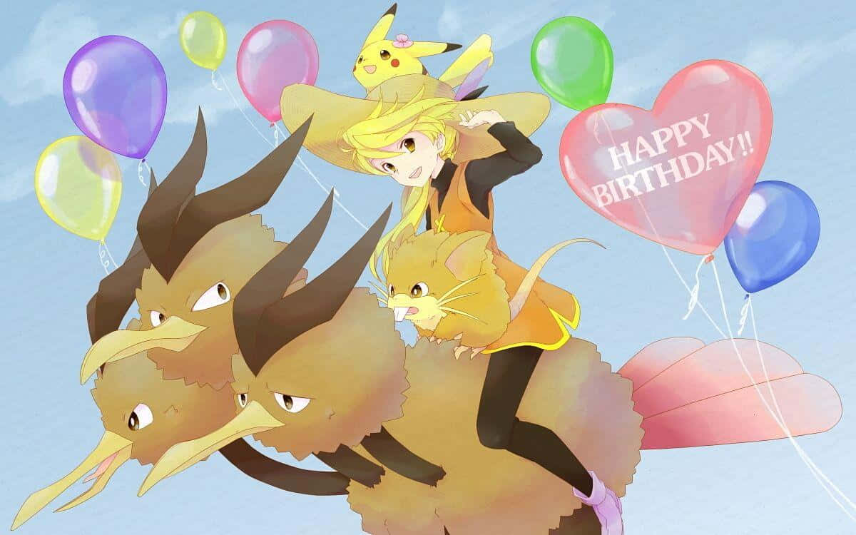 ศิลปะโปเกมอน Dodrio และ Raticate วอลเปเปอร์