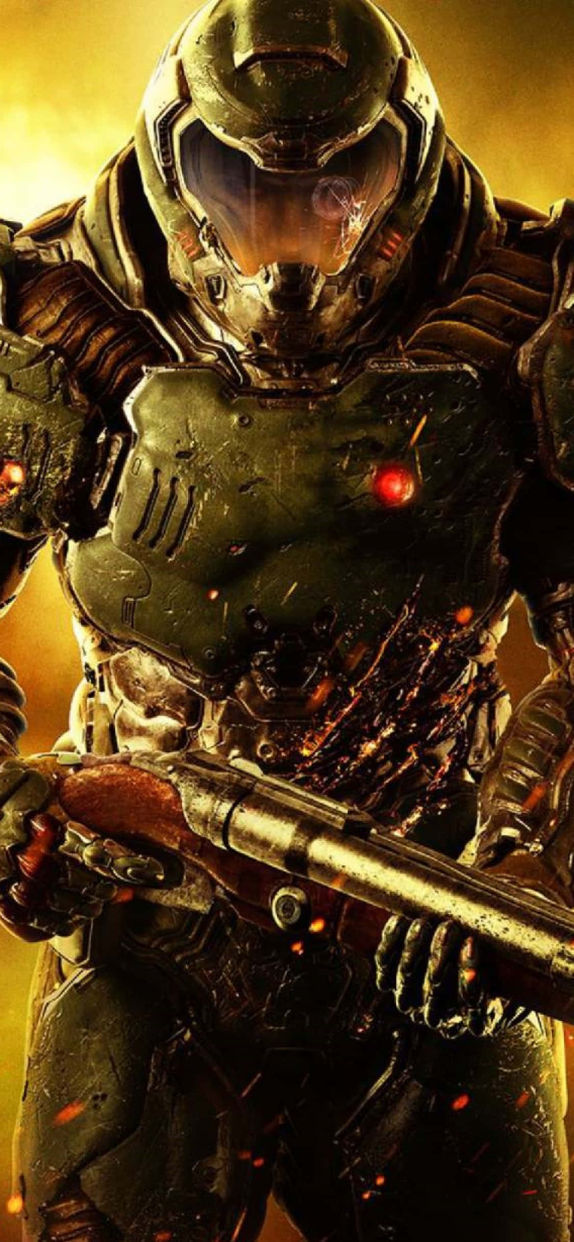 Suit Doom iPhone Xs พื้นหลัง วอลเปเปอร์