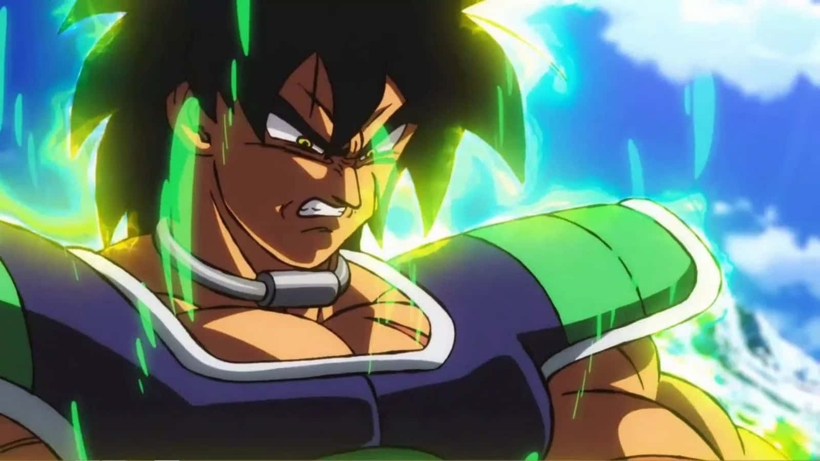การปะทะกันของโกคู เบจิต้า และโบรลี่ใน Dragon Ball Super Broly วอลเปเปอร์