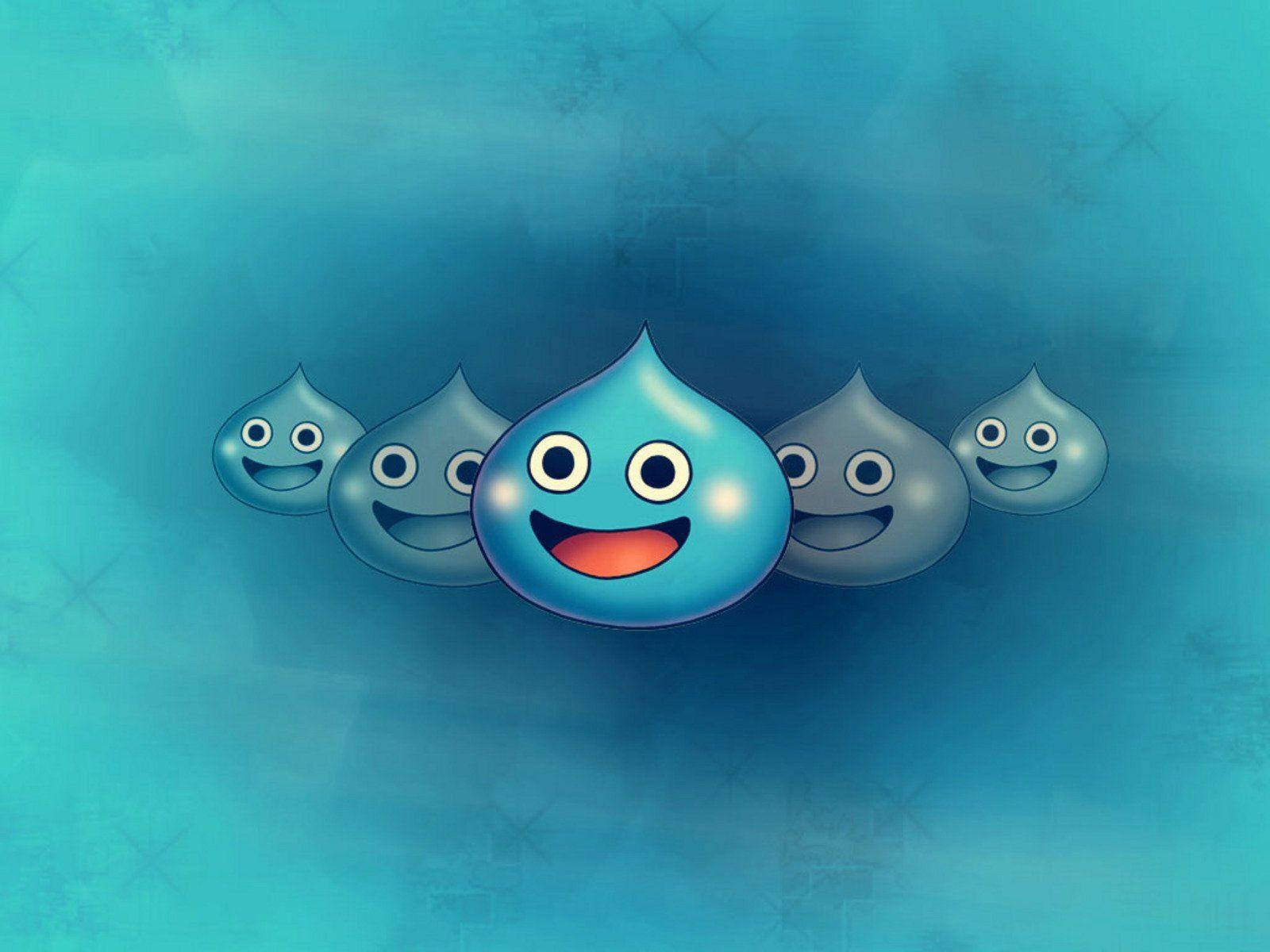 สไลม์น่ารักจากเกม Dragon Quest วอลเปเปอร์