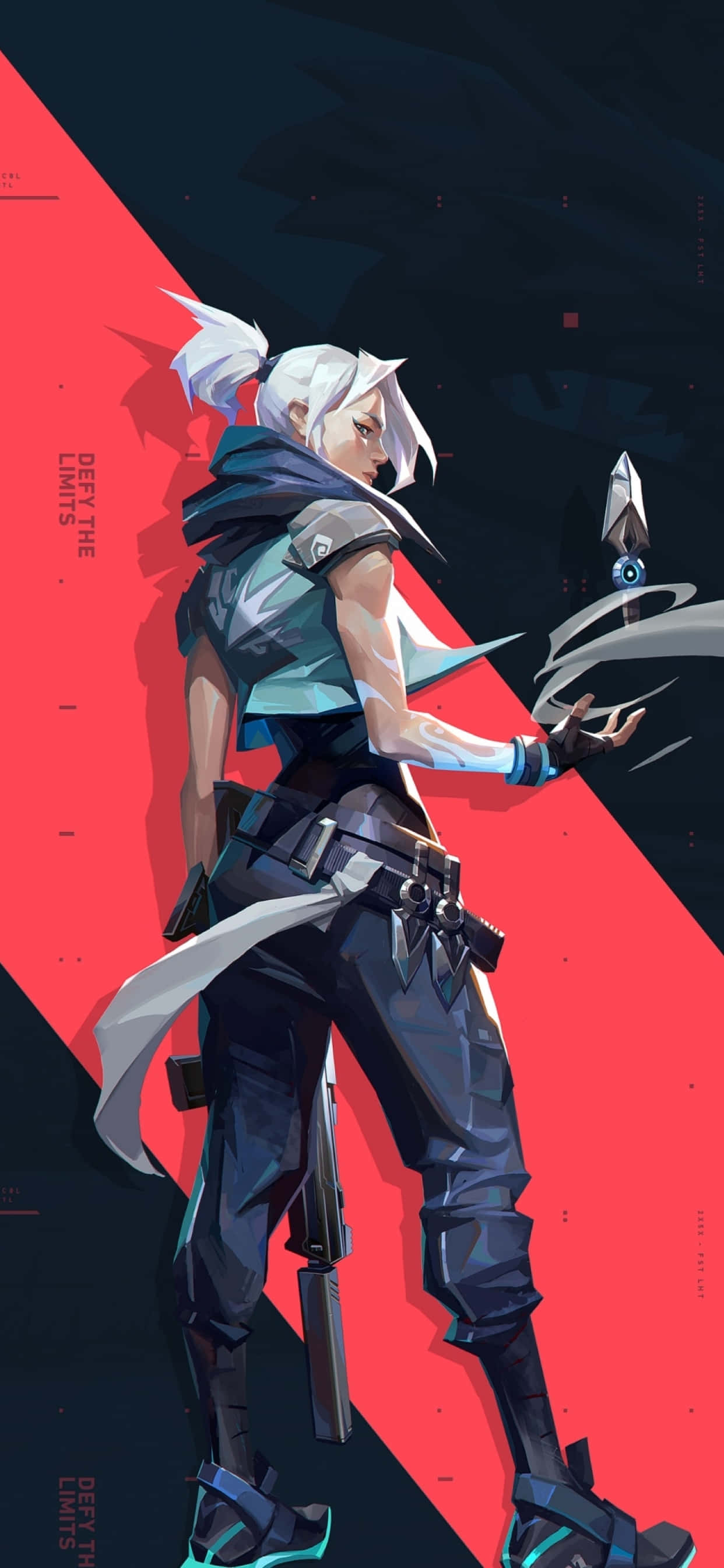 วอลเปเปอร์ Duelist Agent Jett โปสเตอร์ iPhone X Valorant วอลเปเปอร์