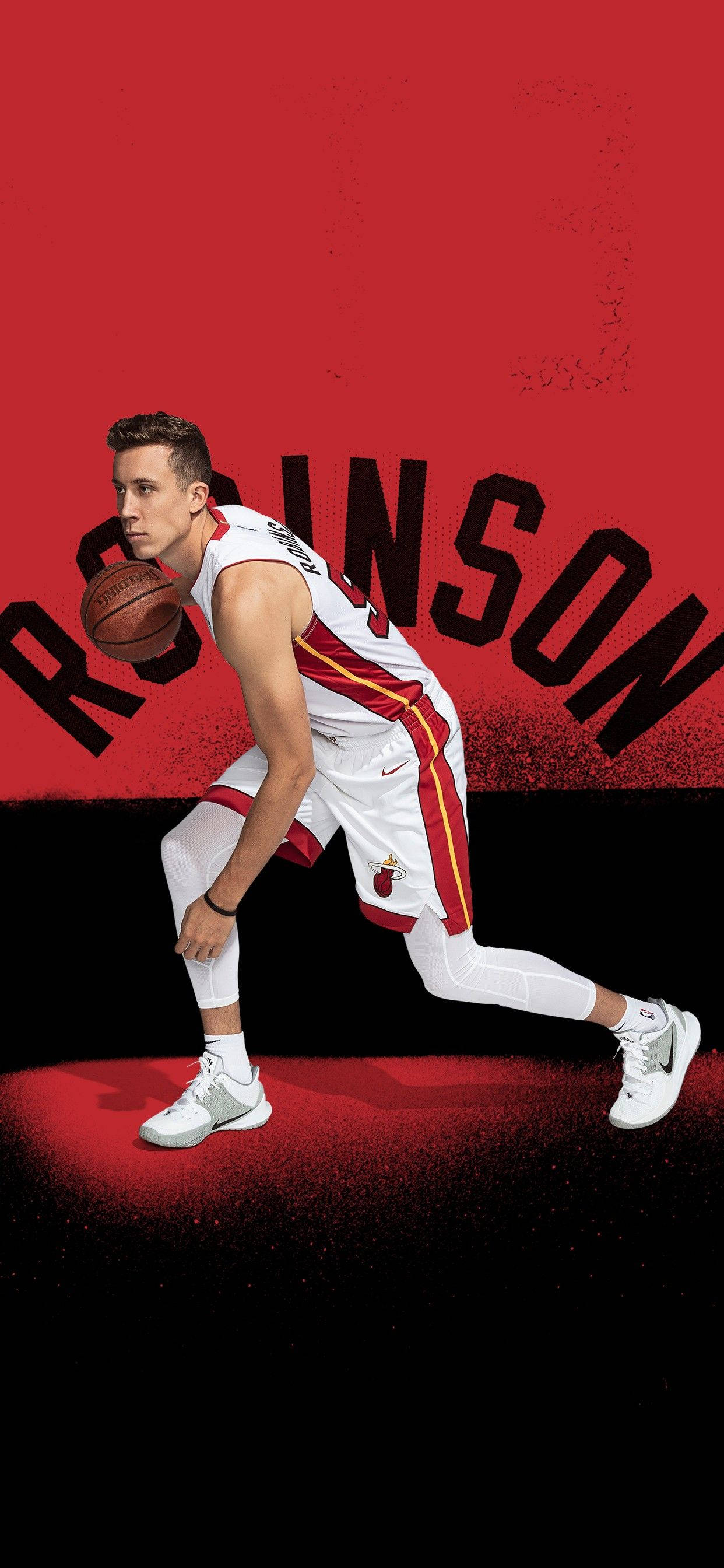 โปสเตอร์สีแดงดำของ Duncan Robinson วอลเปเปอร์