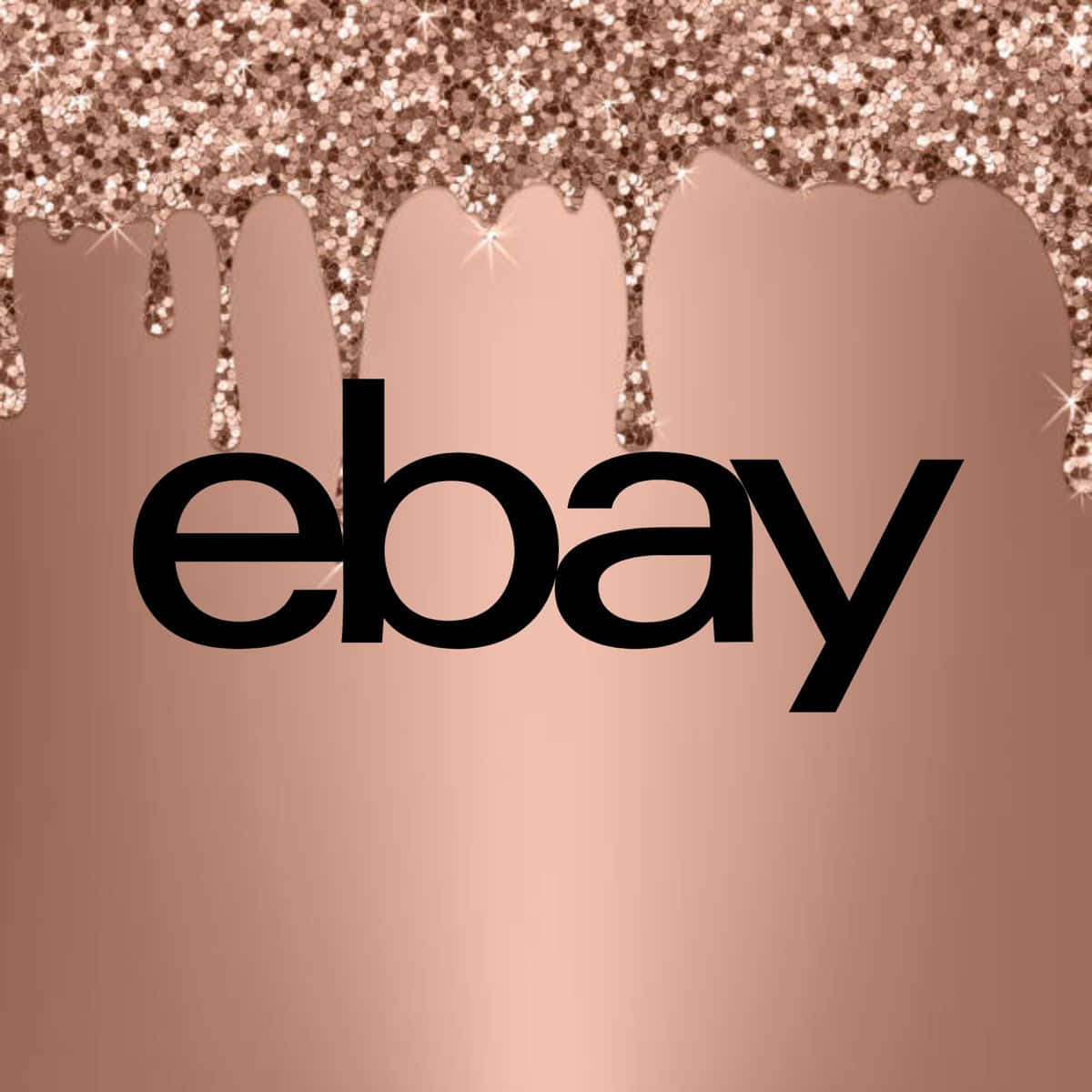 โลโก้ eBay UK สีโรสโกลด์ วอลเปเปอร์