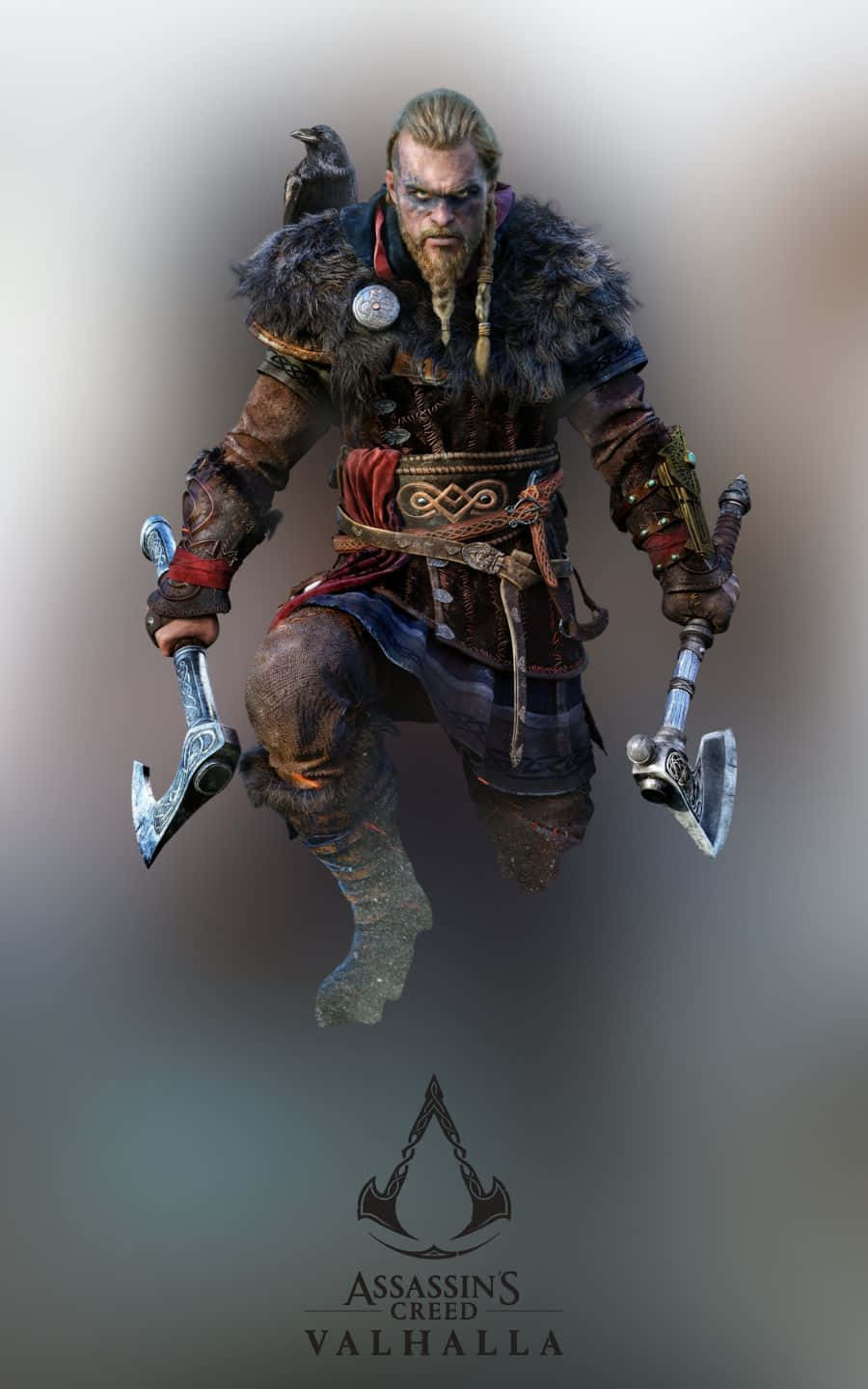 Eivor ถือขวาน 1440p Assassin's Creed Valhalla พื้นหลัง วอลเปเปอร์